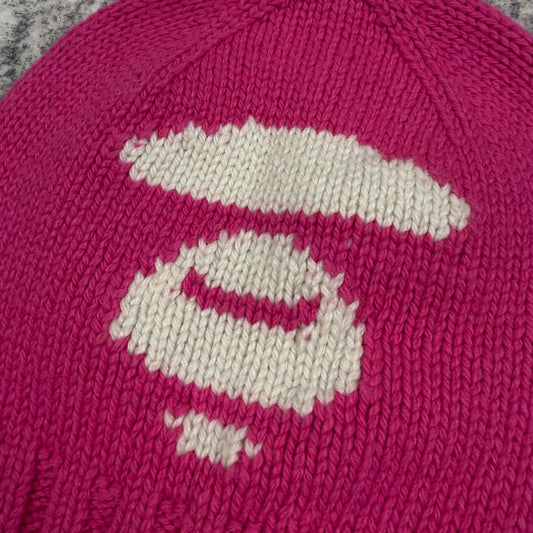 A Bathing Ape Big Logo Knit ‘Pink’ Beanie