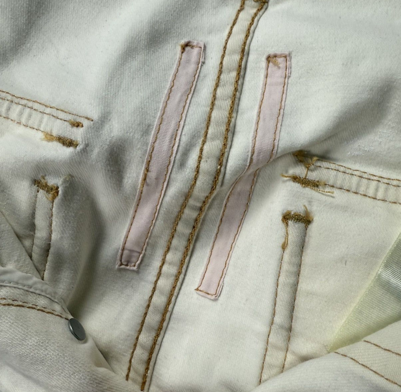 Rick Owens Cargo Waxed Cropped Jeans