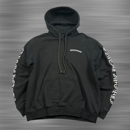 Chrome Hearts Scroll Logo ‘Black’ Hoodie