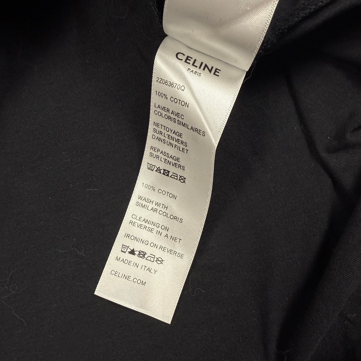 Celine SS22 Dalmatian Puppy Dog Runway ‘Black’ T-Shirt