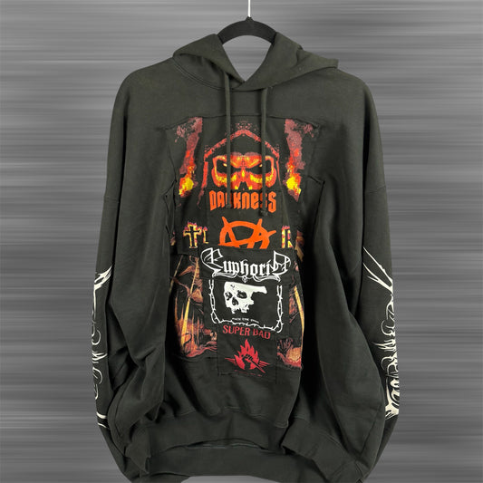 Vetements AW21 Metal Patches Hoodie