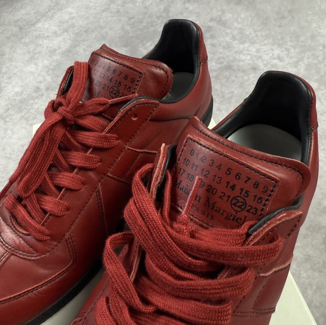Maison Margiela Red Leather Gats