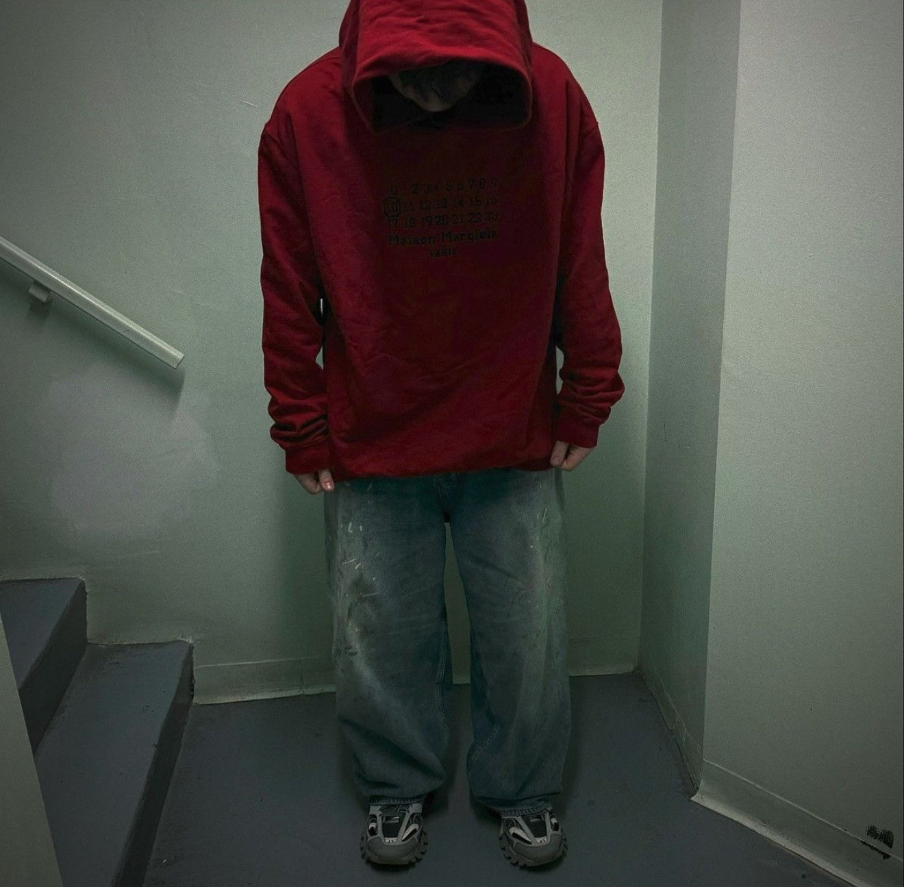 Maison Margiela Number Hoodie ‘Military Red’