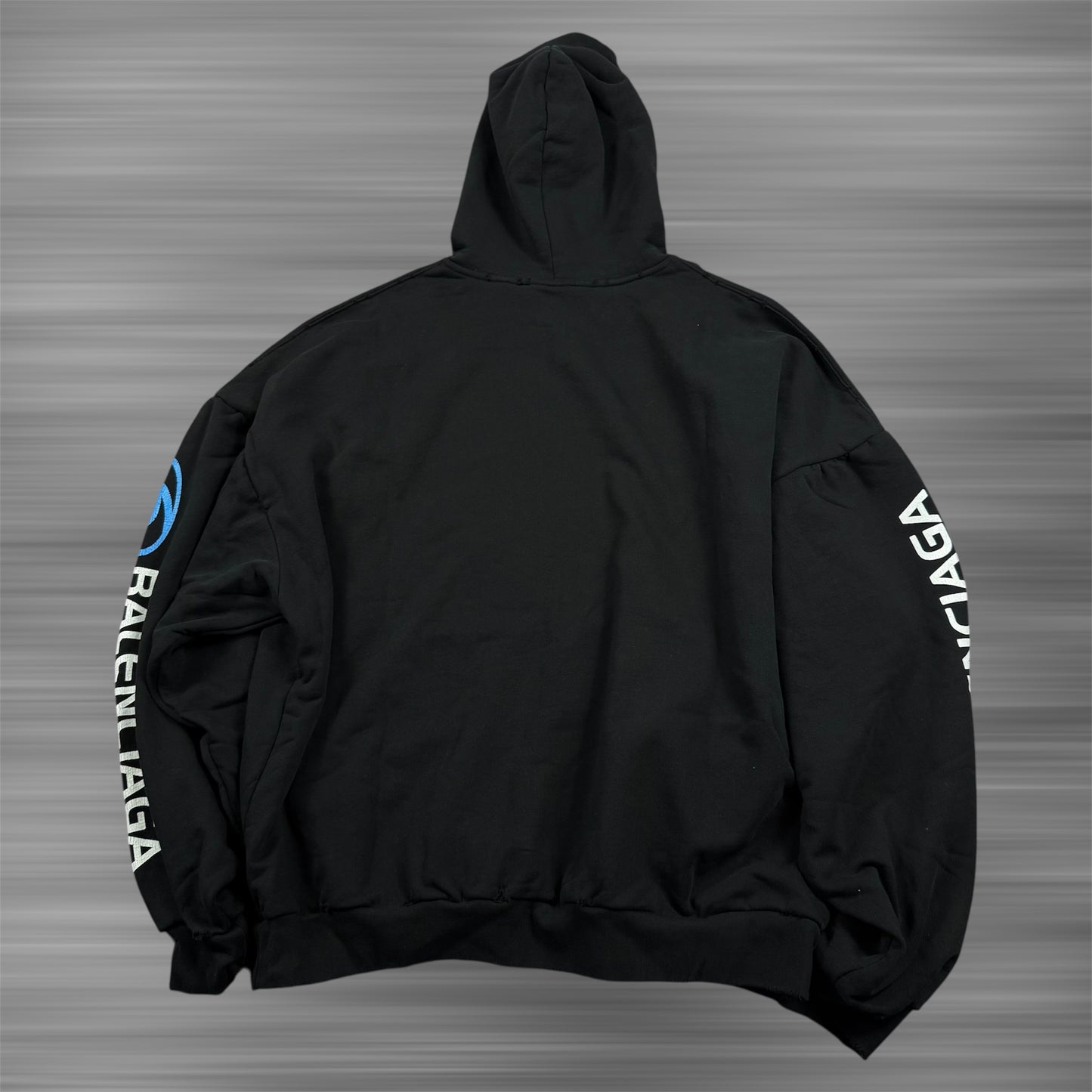 Balenciaga Surfer ‘Black’ Logo Hoodie