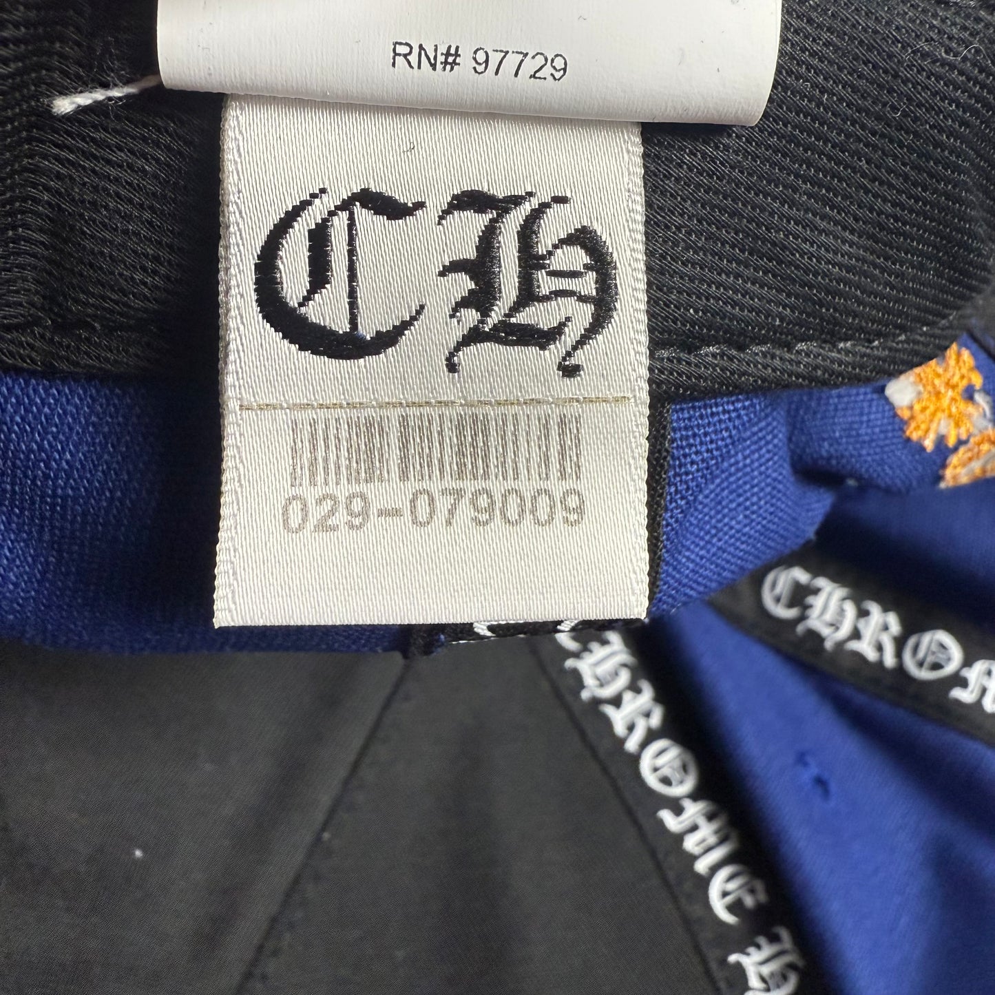 Chrome Hearts CH Logo ‘Blue’ Baseball Cap