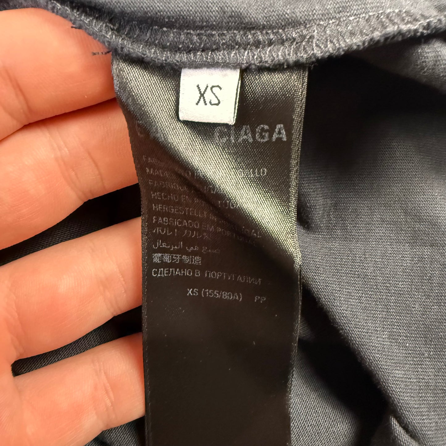 Balenciaga Tape Distressed Black T-Shirt
