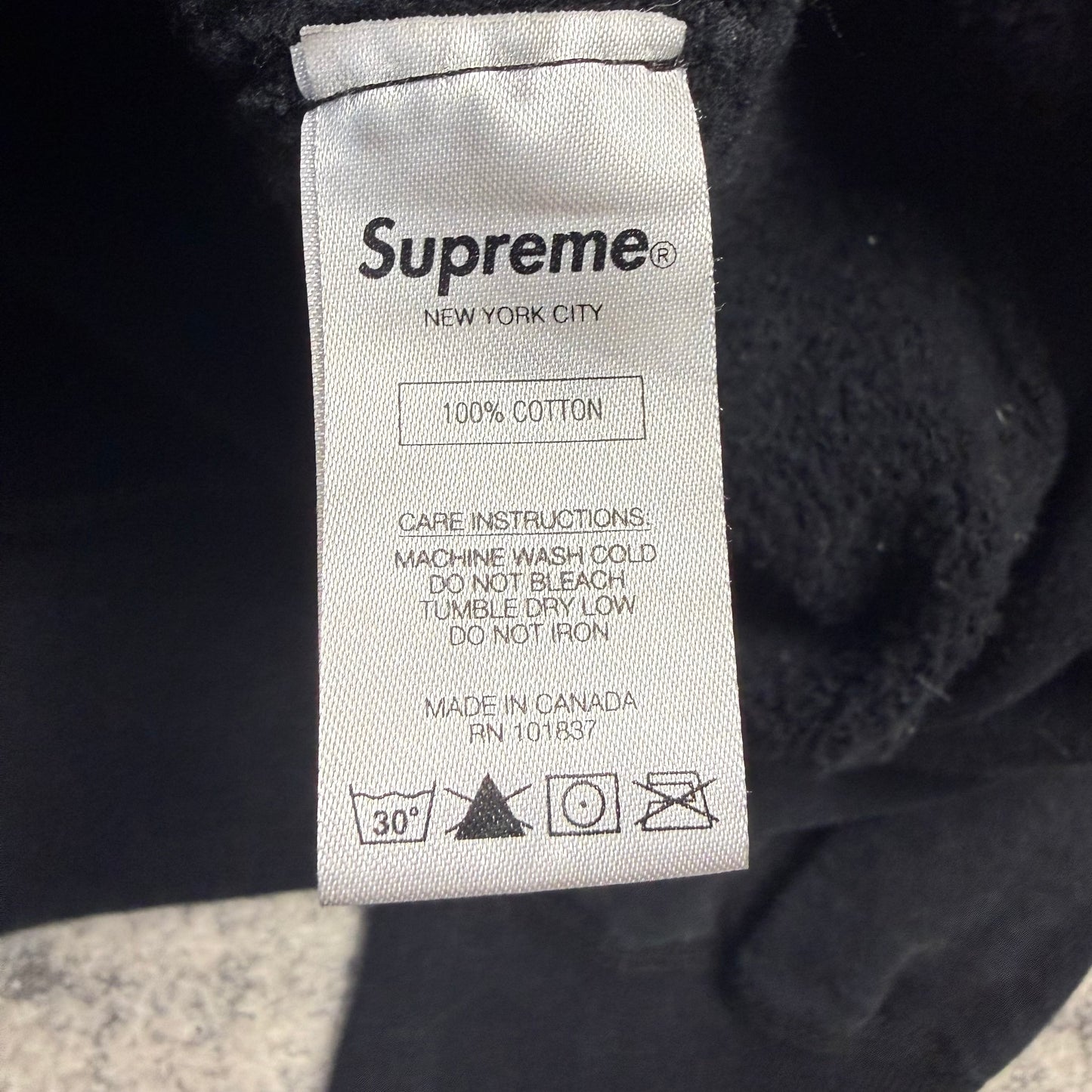 Supreme SS18 Nan Goldin Misty and Jimmy Paulette ‘Black’ Hoodie