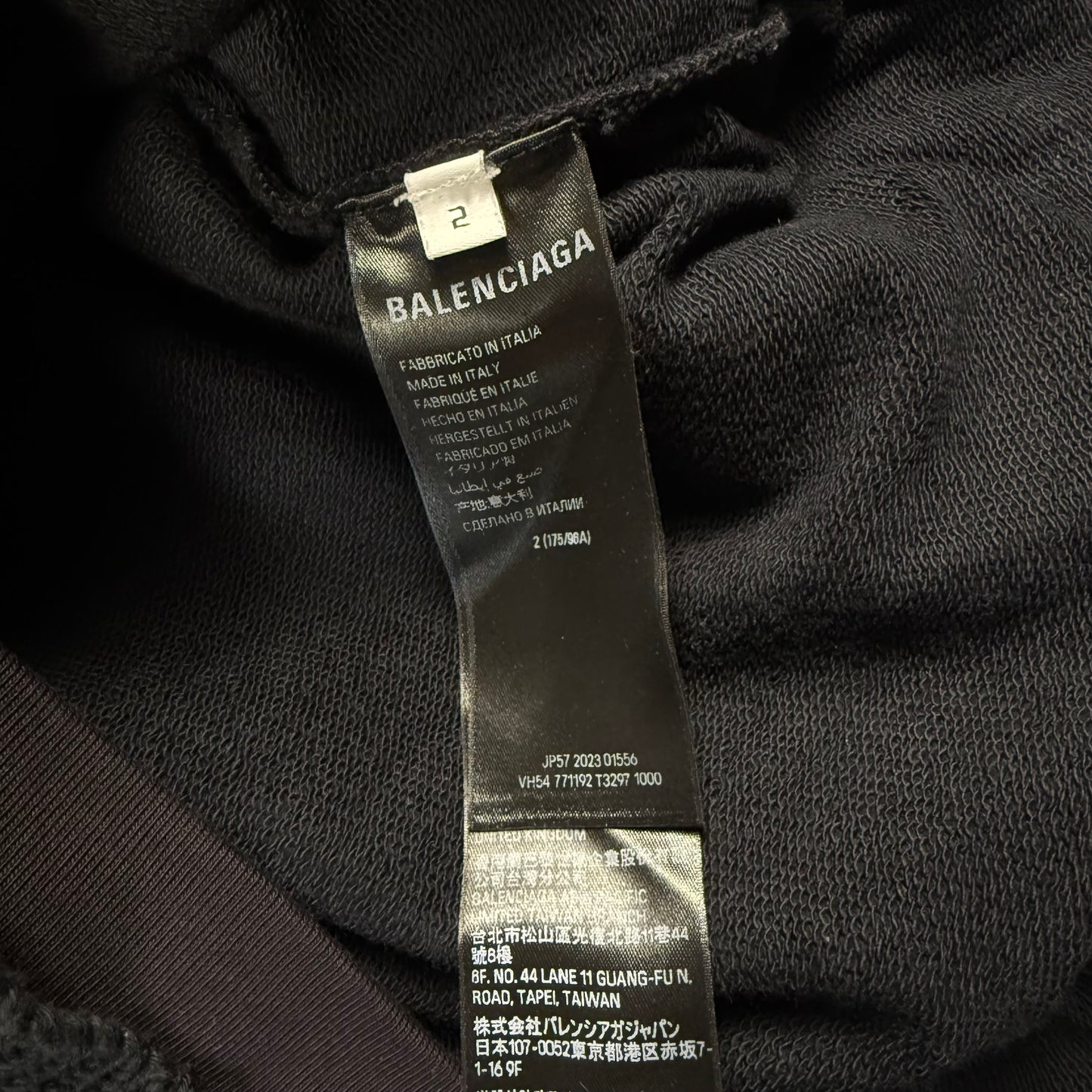 BALENCIAGA ‘Black’ Hoodie Unity Sports Icon