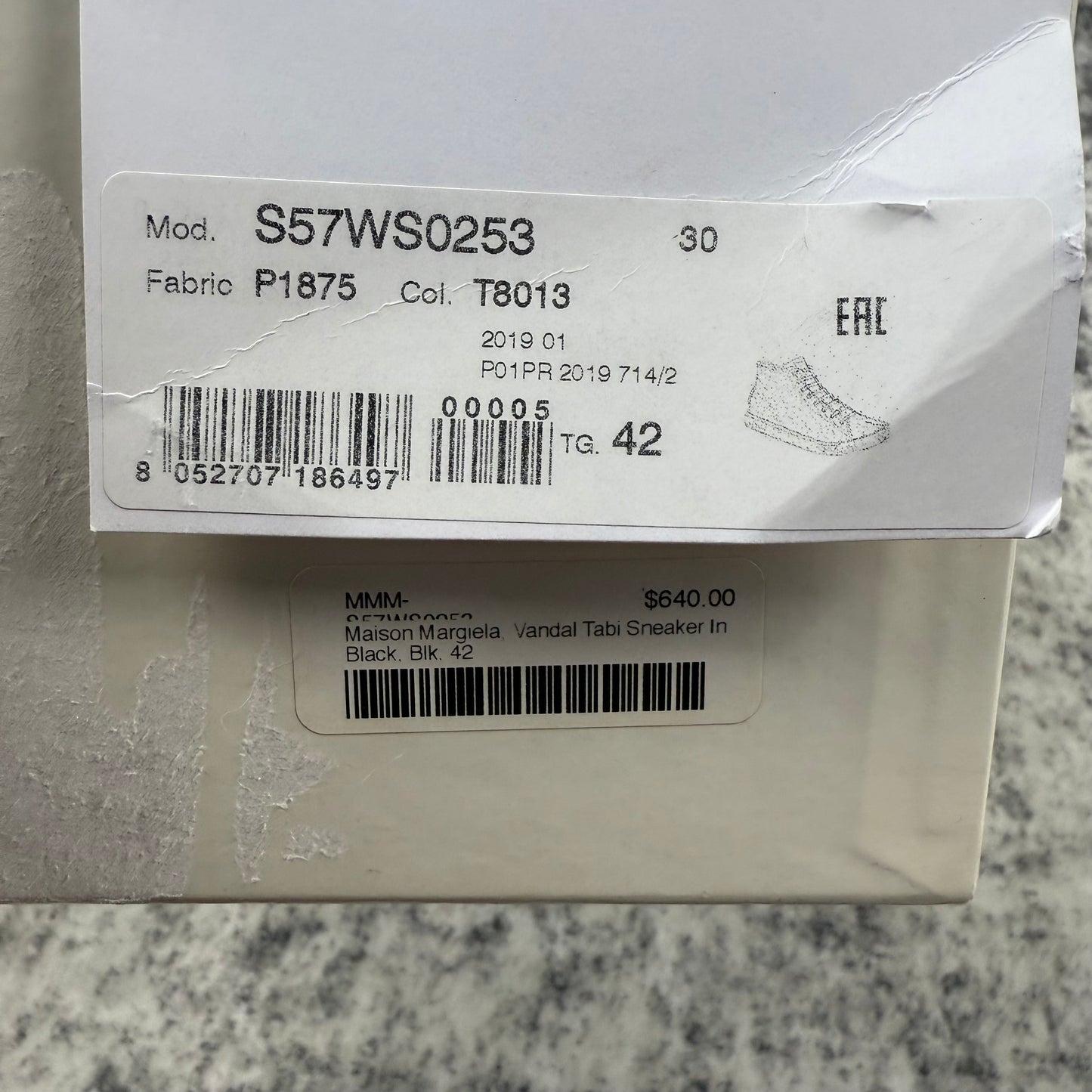Maison Margiela Vandal Tabi High Top Canvas Sneakers