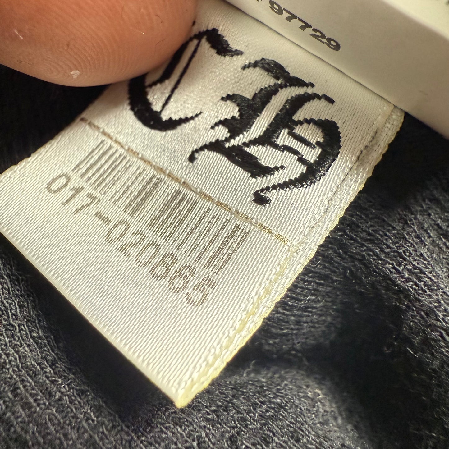 Chrome Hearts Thermal Horseshoe Logo Cropped ‘Black’ Zip Hoodie