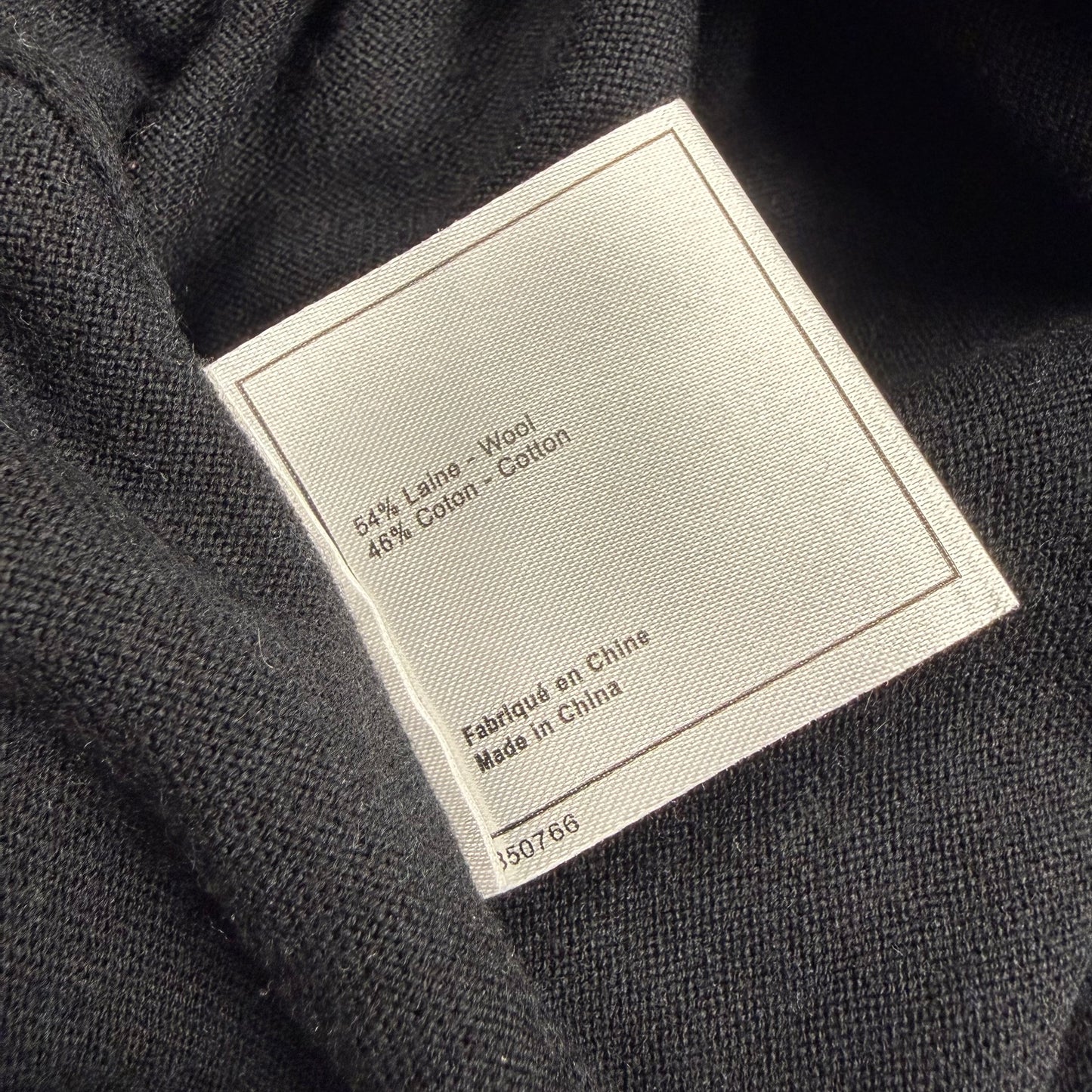 Chanel Uniform CC Button Shoulder Wool Blend Knit Long Sleeve