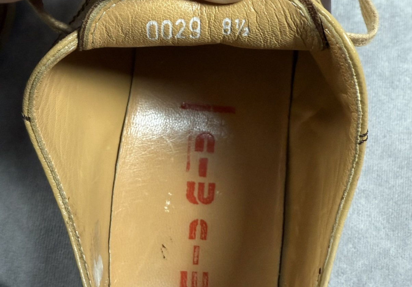 Vintage Miu Miu Leather Shoes