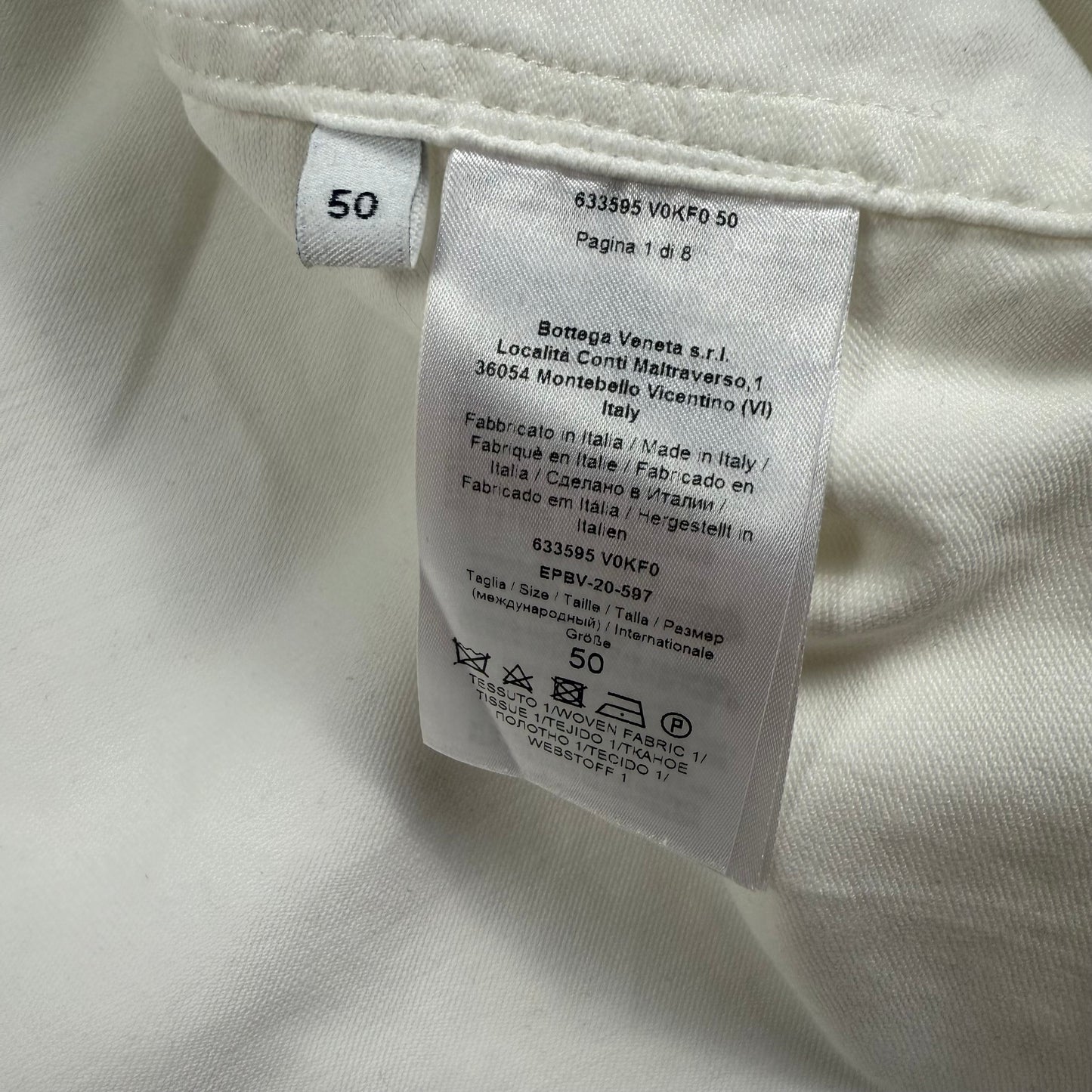 Bottega Veneta Oversized Embellished ‘White’ Button Up Shirt Jacket