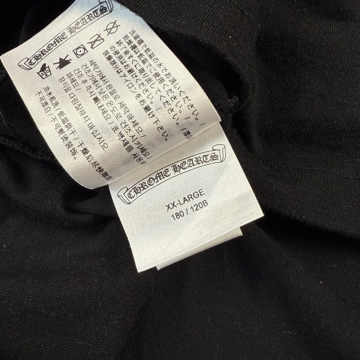 Chrome Hearts Neck Logo Tee ‘Black’