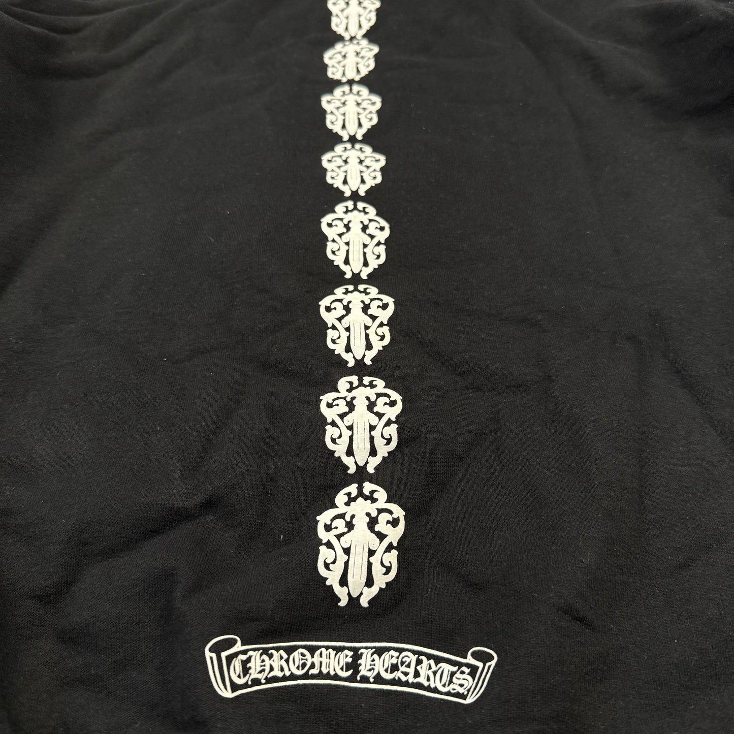 Chrome Hearts Thermal Dagger Zip Hoodie ‘Black’