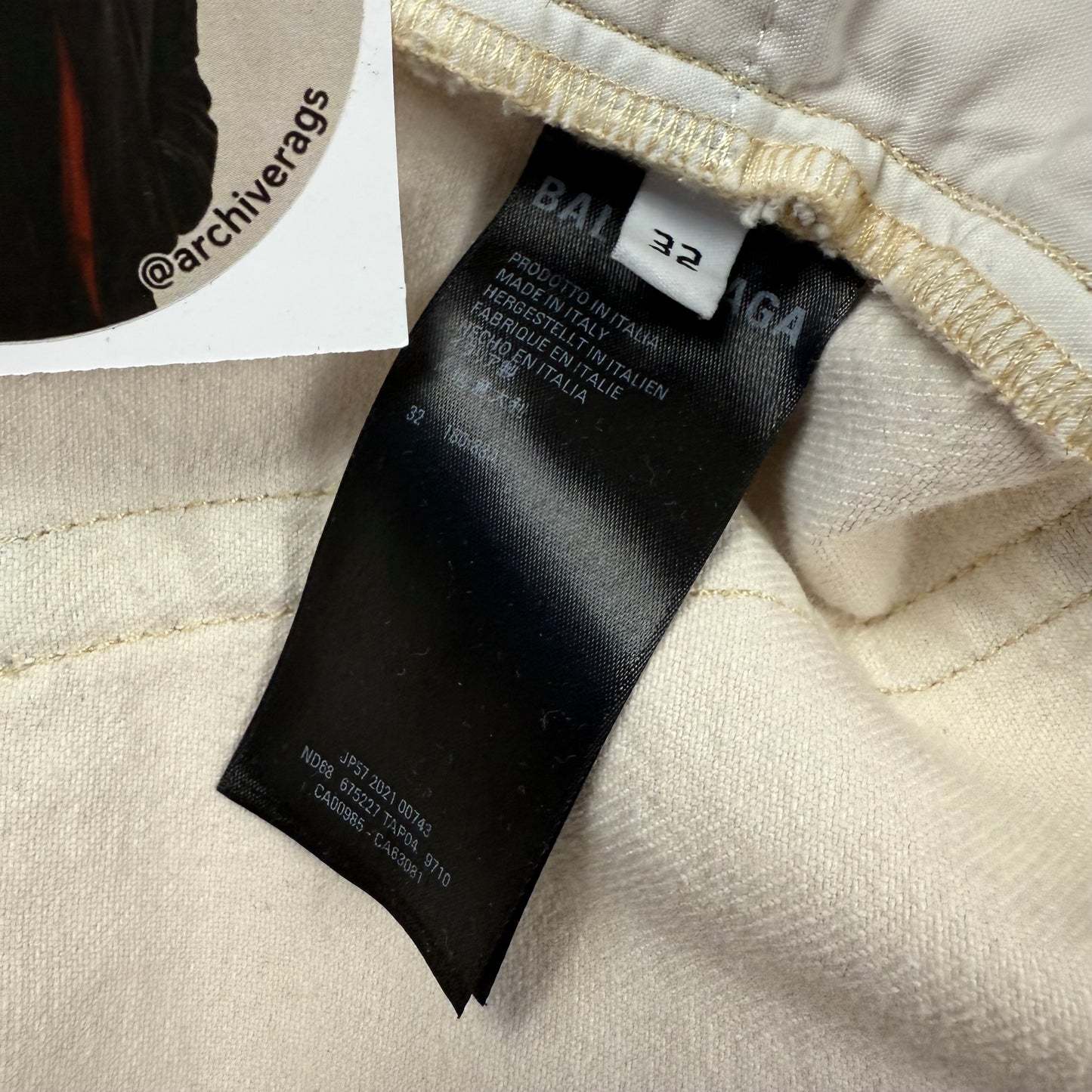 Balenciaga Multi Pocket Wide Leg Cargo Denim Jeans