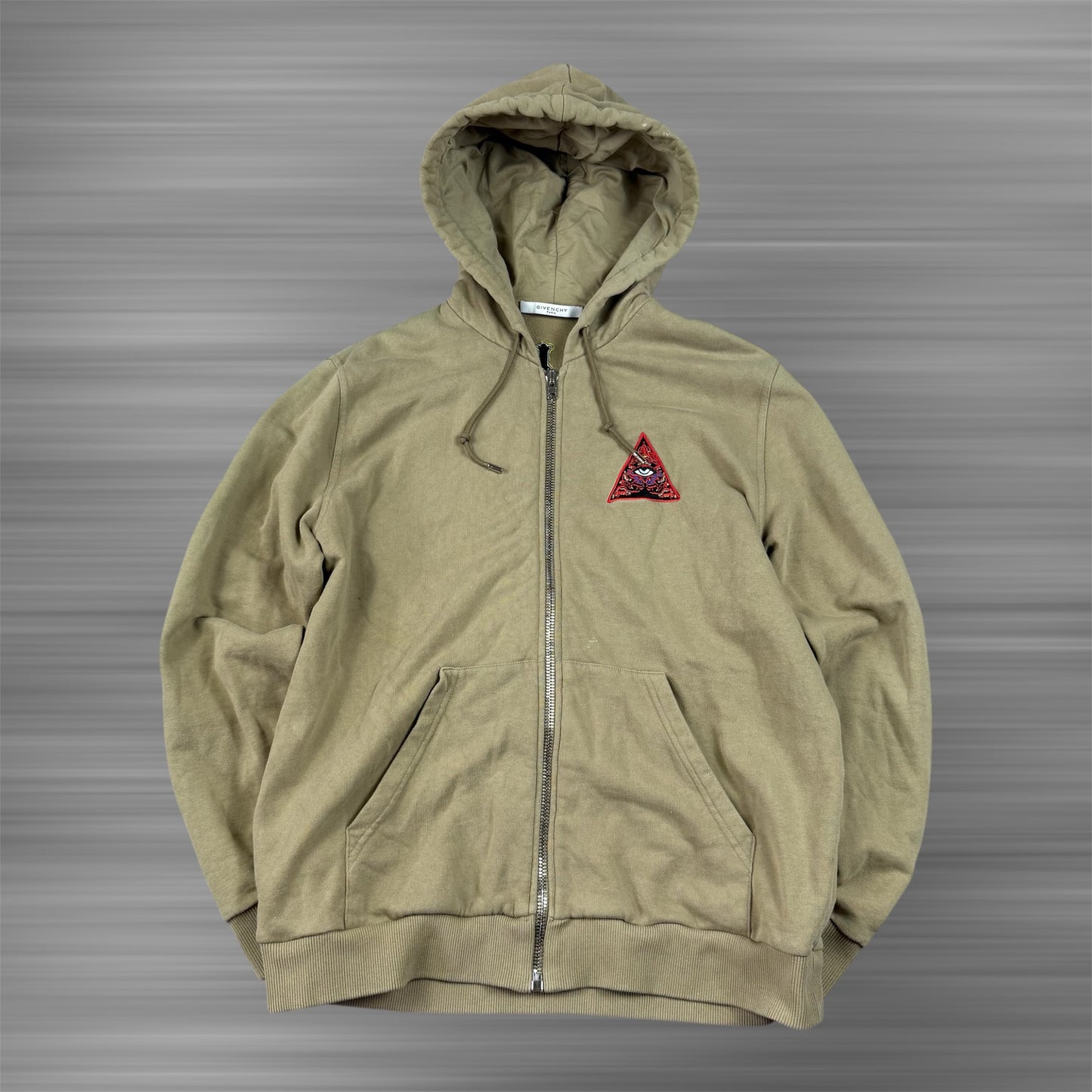 Givenchy Realize Real Eyes Real Lies Embroidered Zip Hoodie