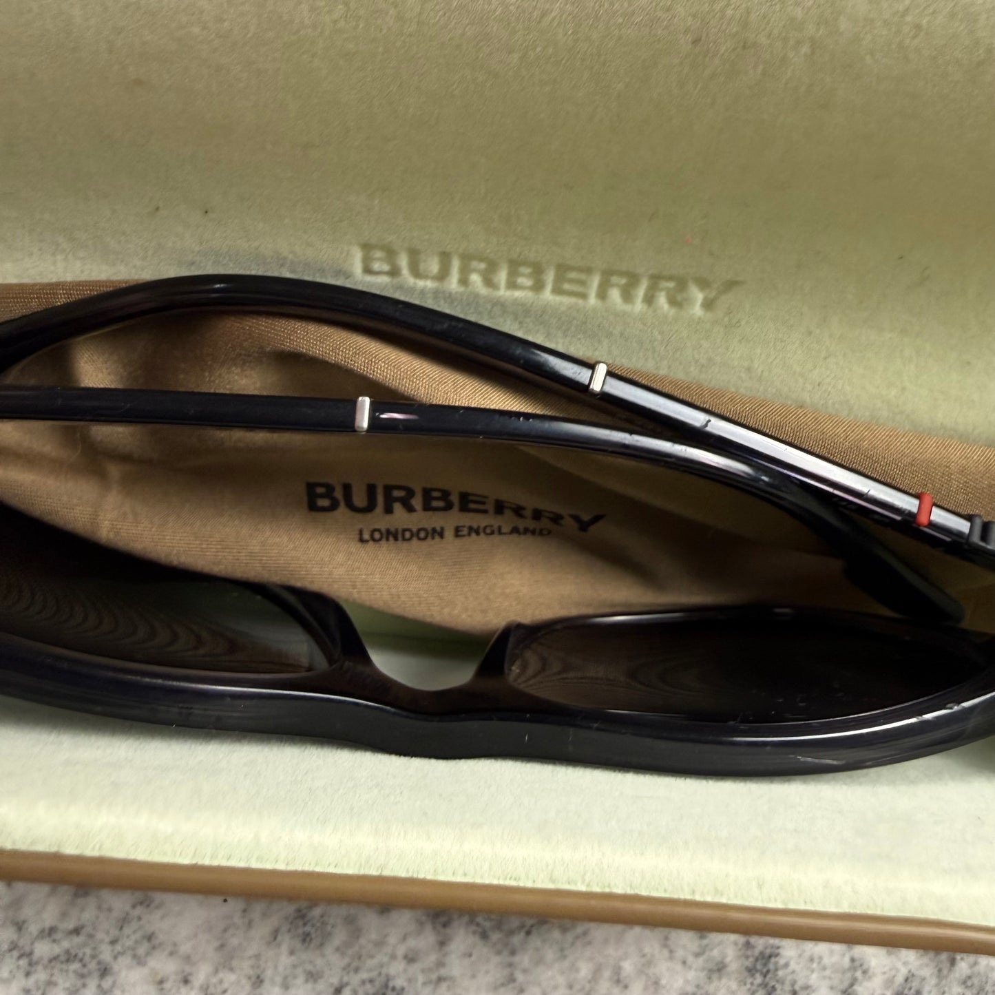 Burberry Polarized Square Frame Sunglasses