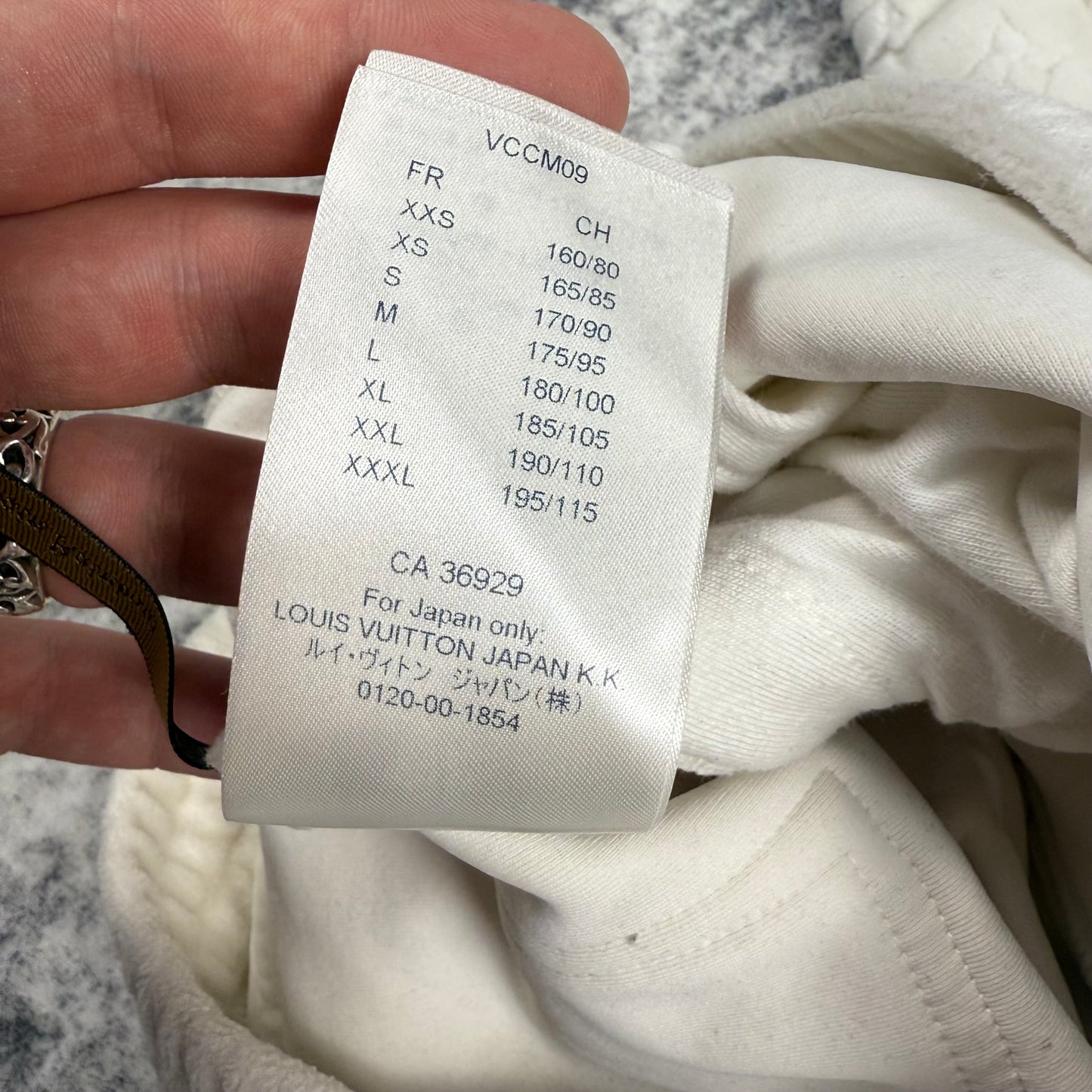 Louis Vuitton Monogram Flocked Logo ‘White’ Sweatpants
