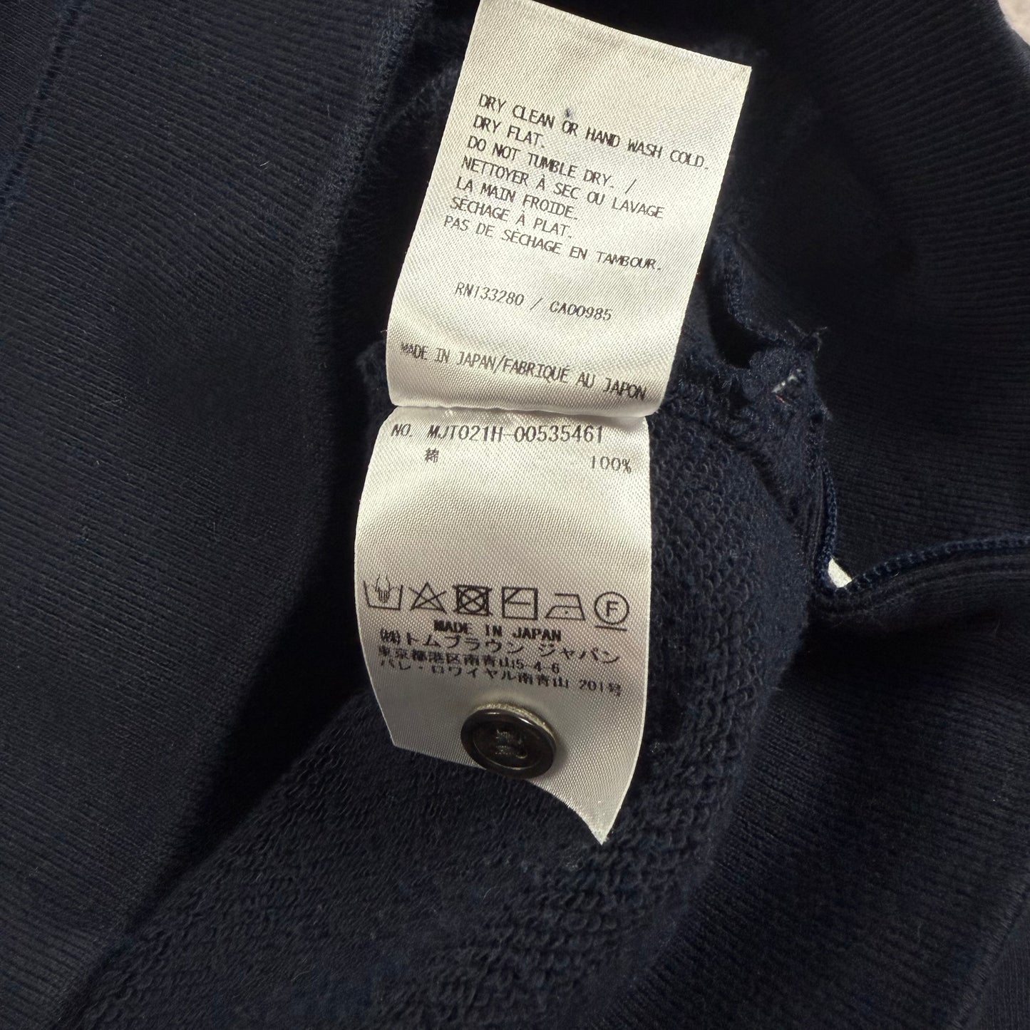 Thom browne Dark blue dark blue classic four striped