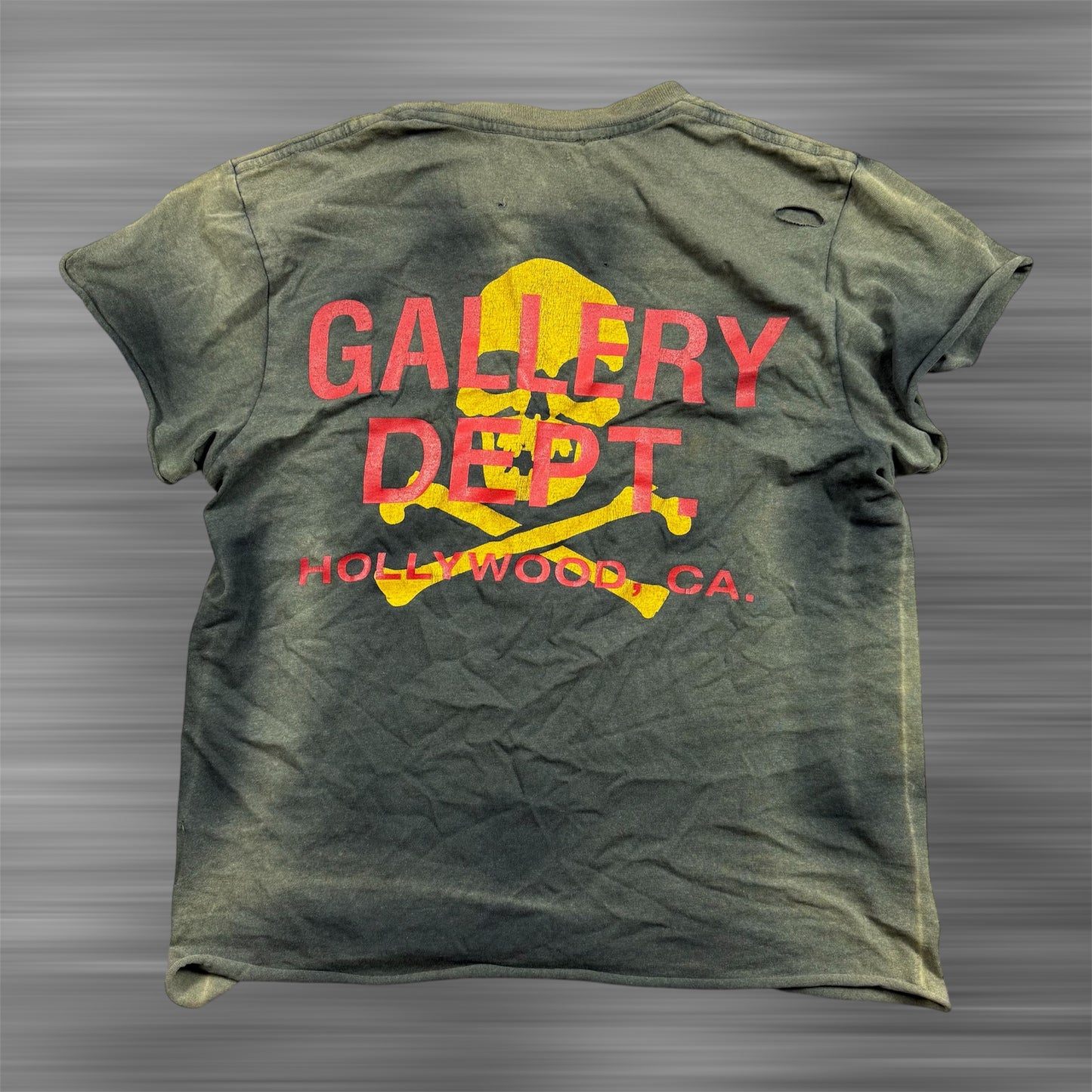 Gallery Dept. Skull Logo Distressed Shirt