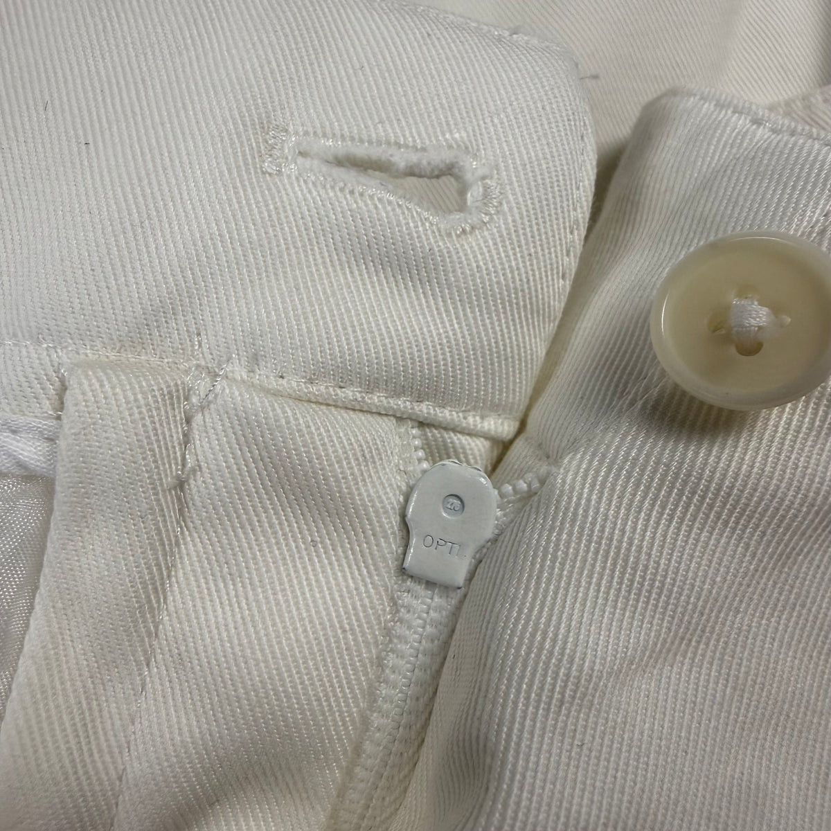 Hermès Vintage White Adjustable Ankle Riding Trousers