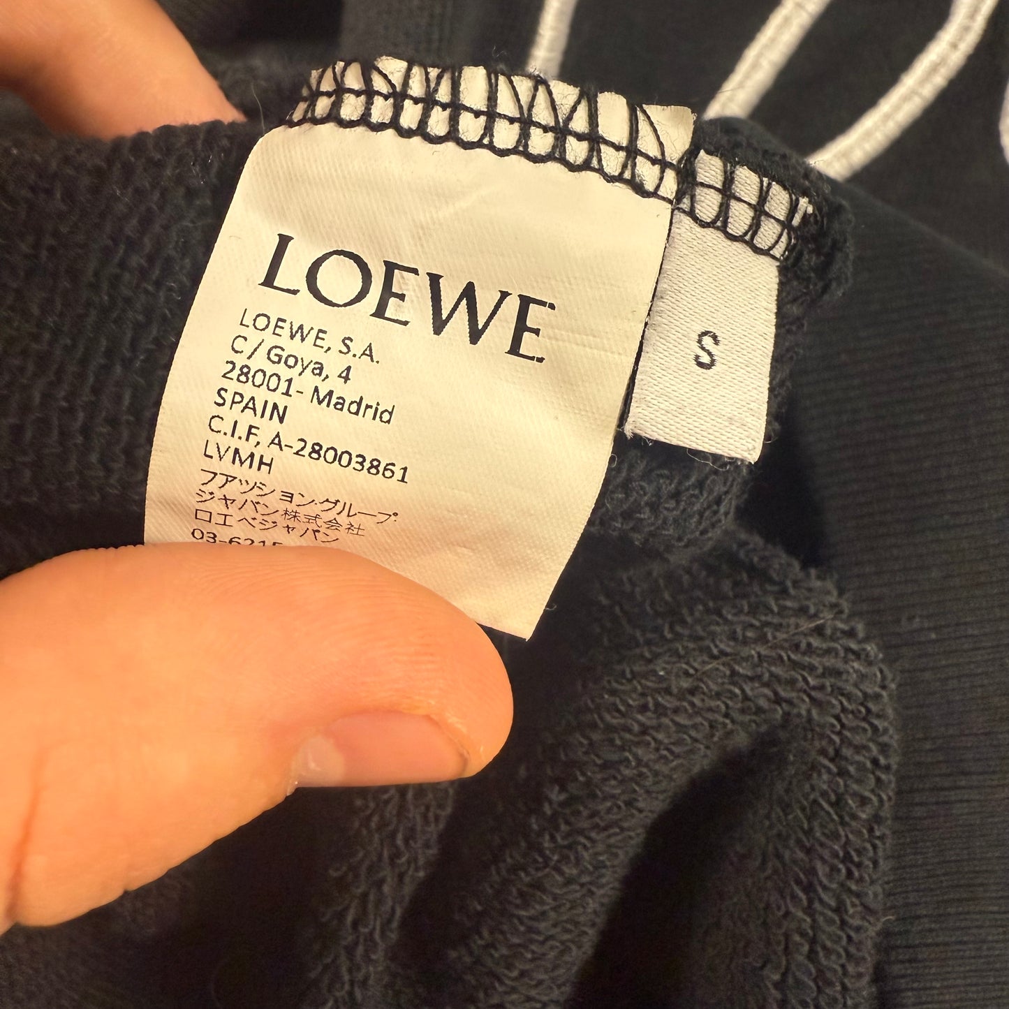 LOEWE Embroidered Logo ‘Black’ Crewneck