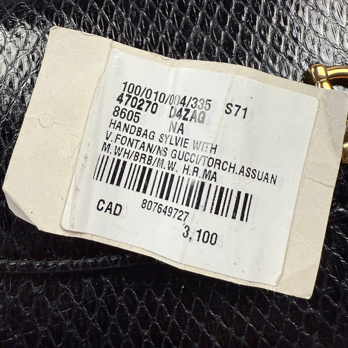 Gucci Zumi Shoulder Bag Python Mini