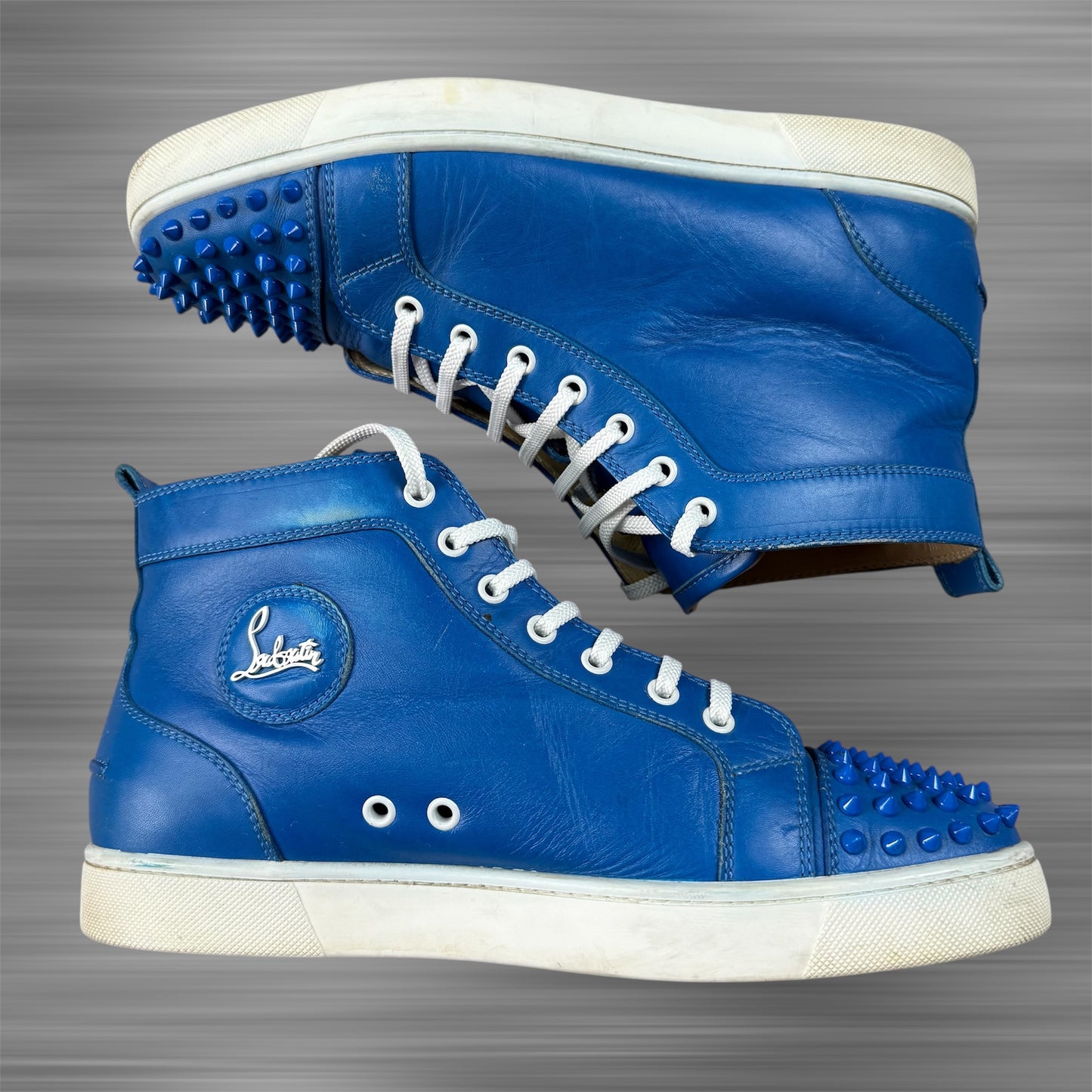 CHRISTIAN LOUBOUTIN High Top Spikes Orlato FLAT Shoes