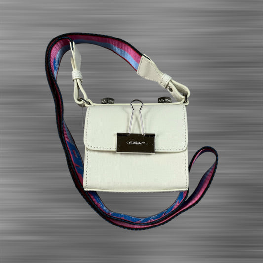 OFF-WHITE
Mini Binder Clip Crossbody Bag In White