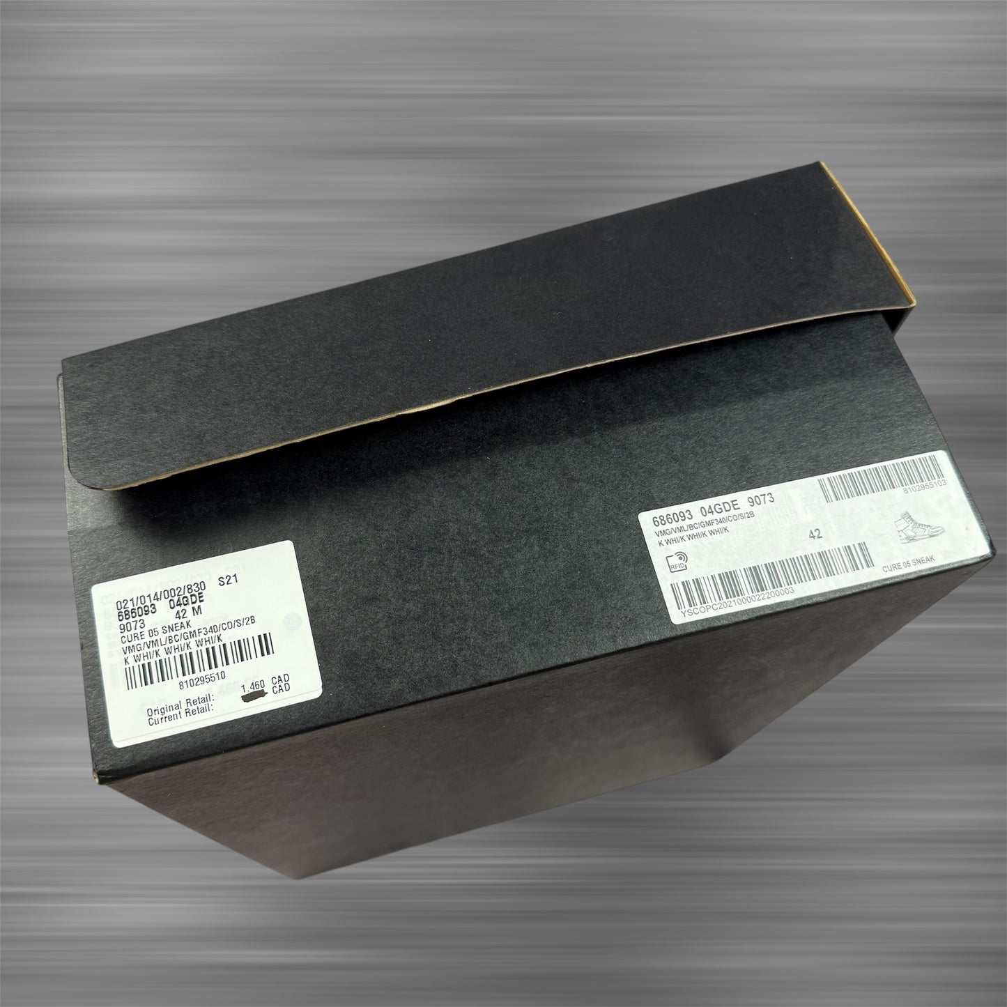 Saint Laurent Smith Grained Leather ‘White/Black’ Shoes