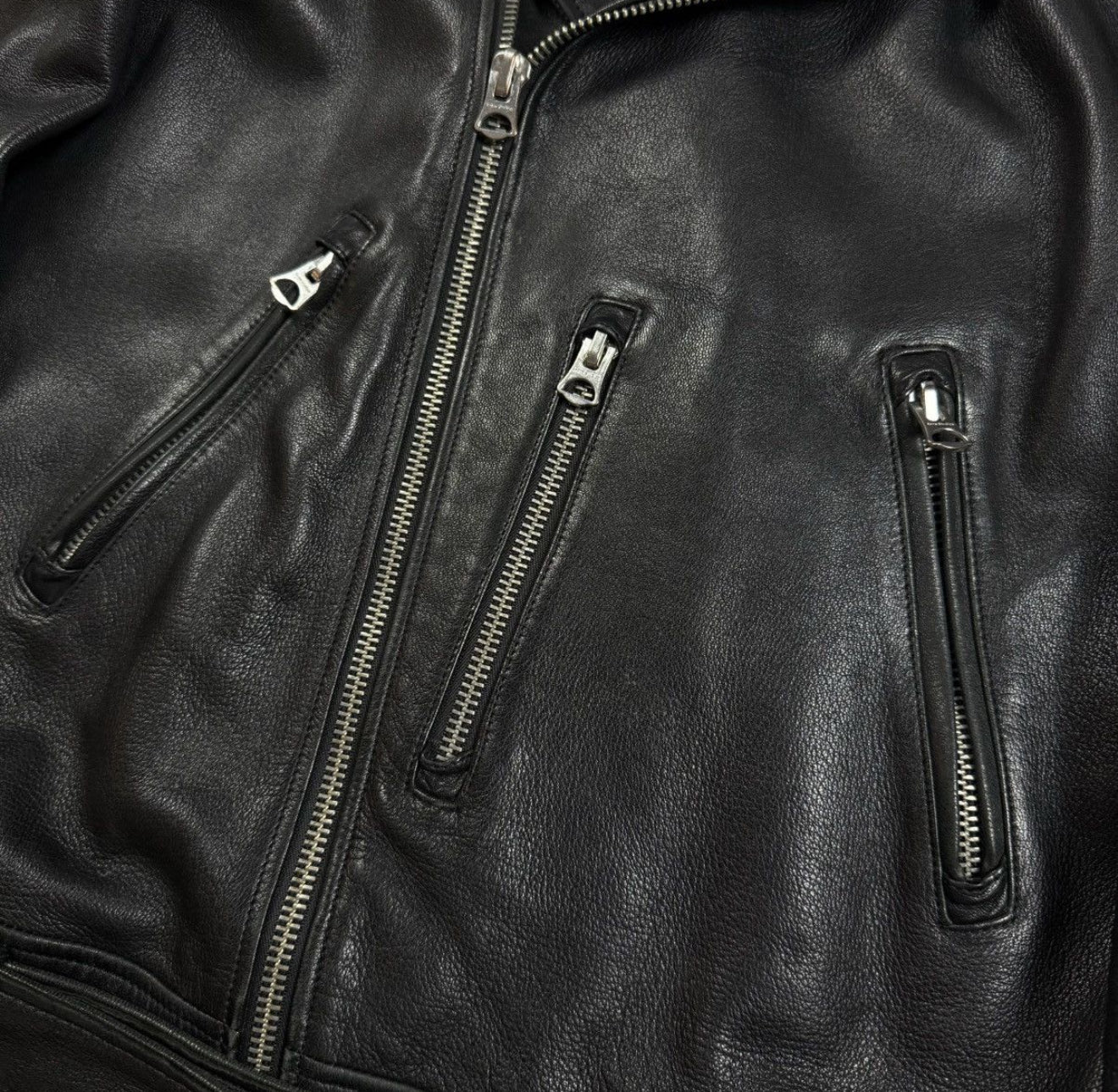 Acne Studios Nate Clean Leather Jacket