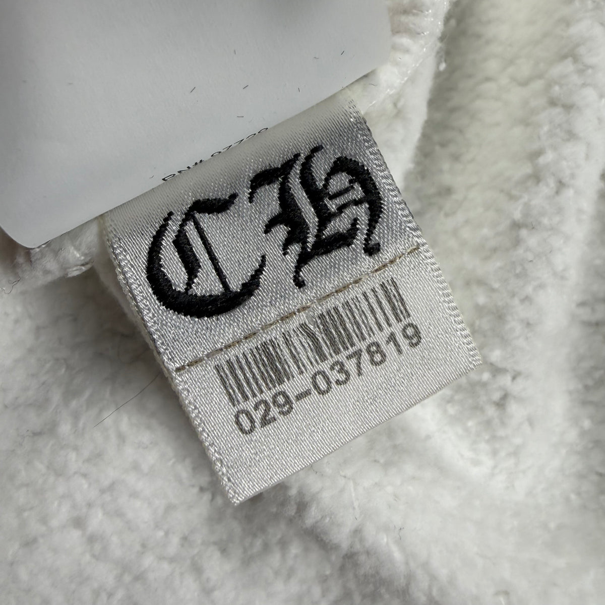 Chrome Hearts Leather Cross Patch ‘White’ Crewneck