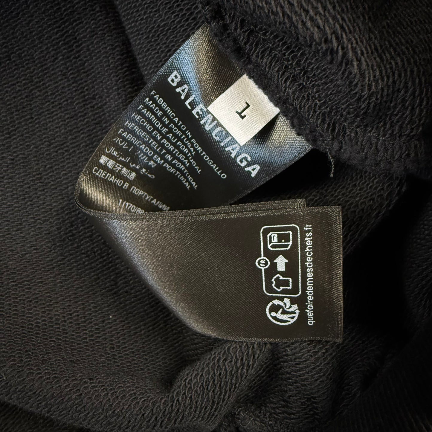 Balenciaga Embroidered Backflip Logo Hoodie