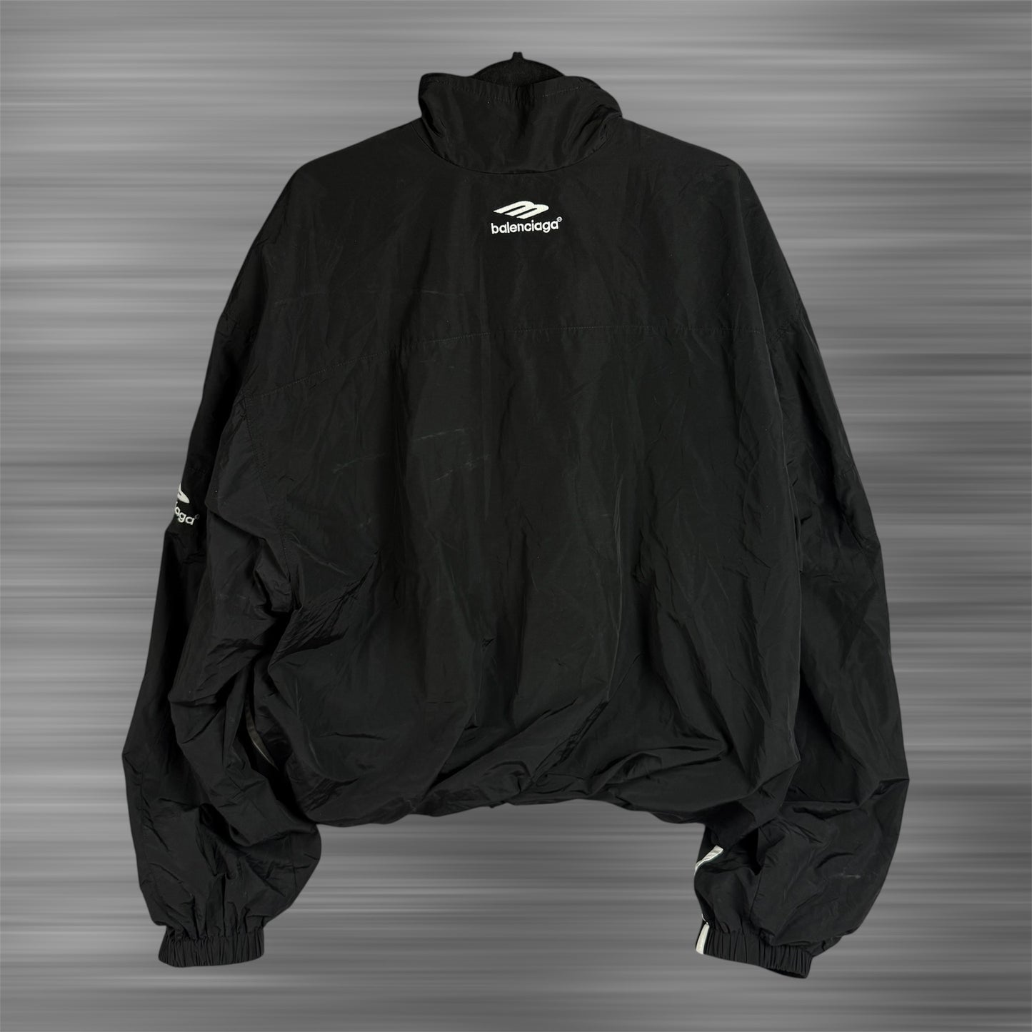 Balenciaga 3B Logo Cropped Track Jacket