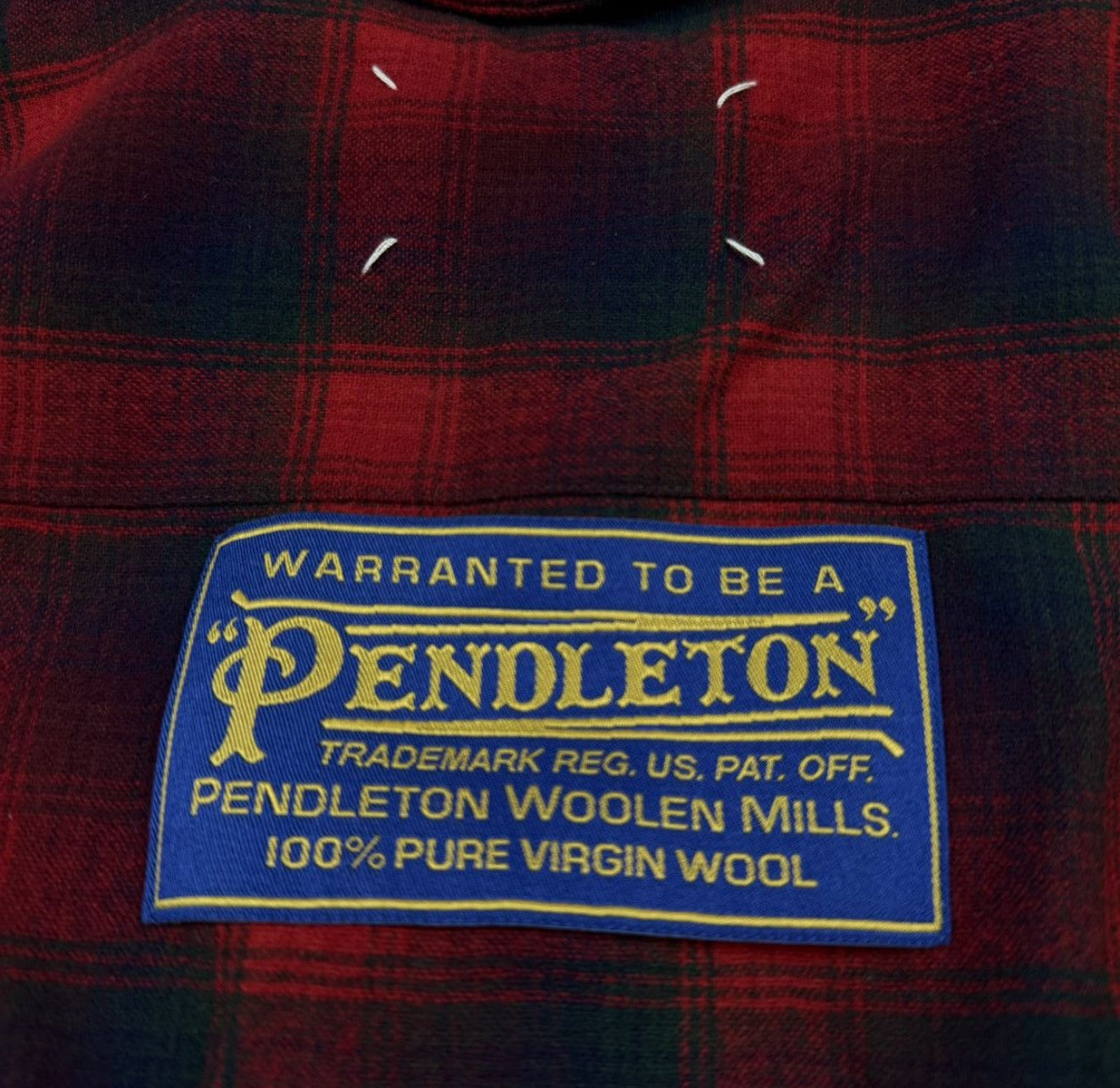 Maison Margiela Pendleton oversized shirt