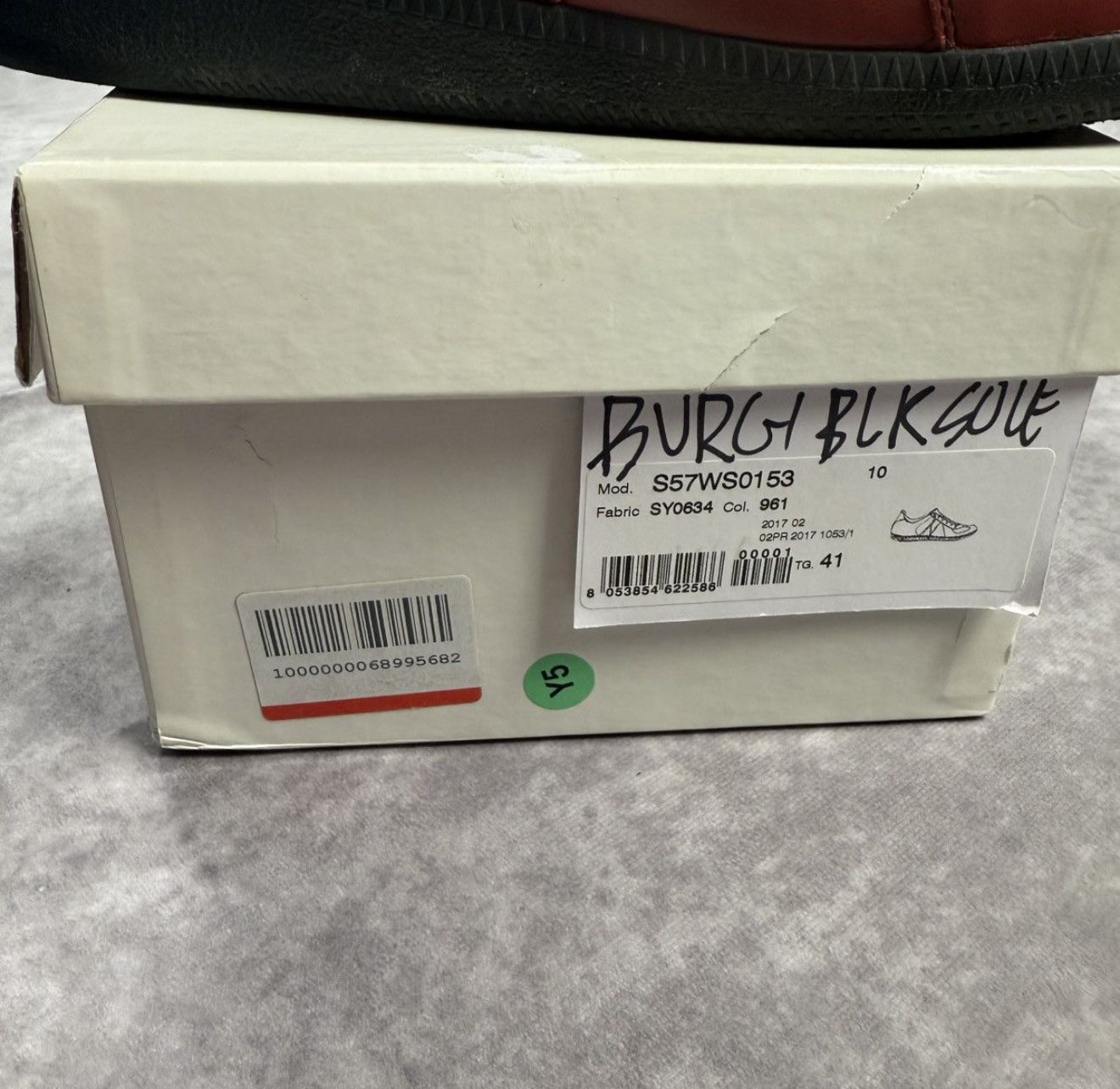 Maison Margiela Red Leather Gats