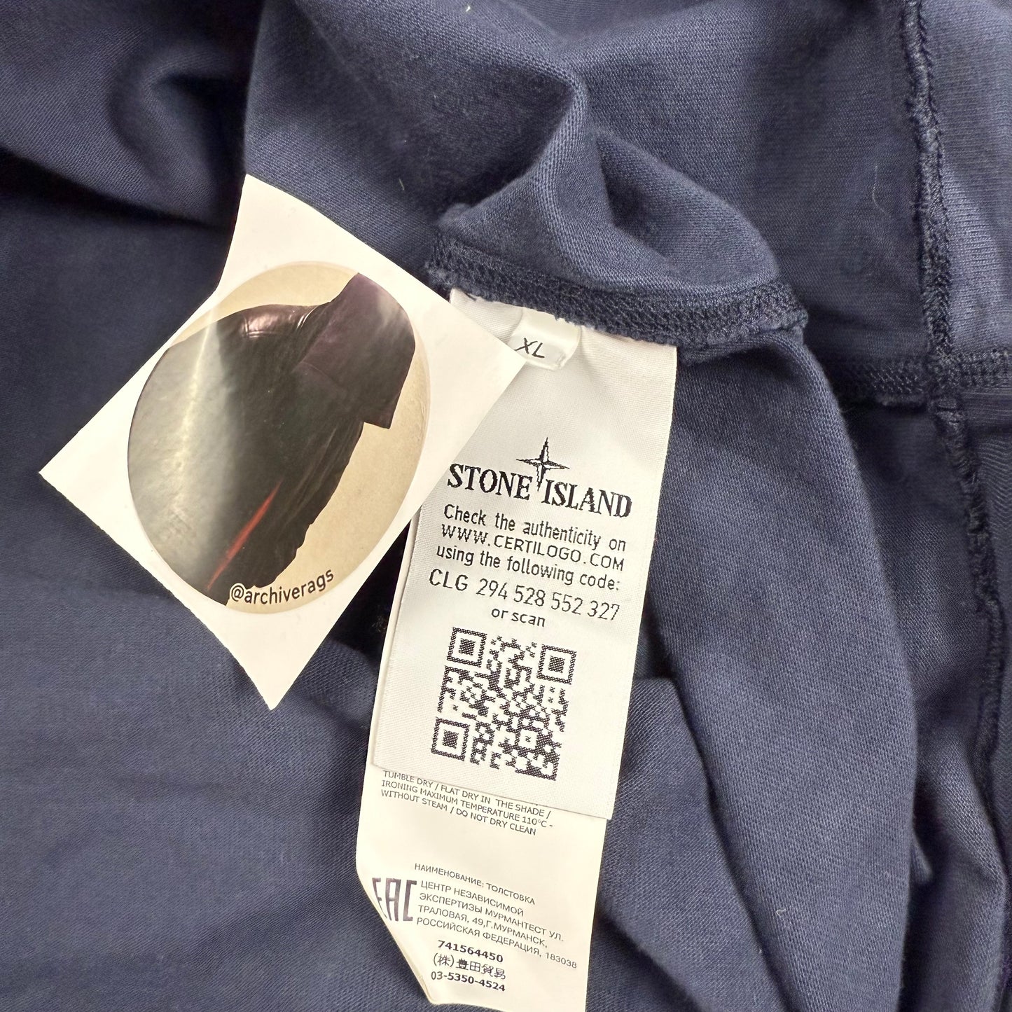 Stone Island ‘Navy’ Long Sleeve