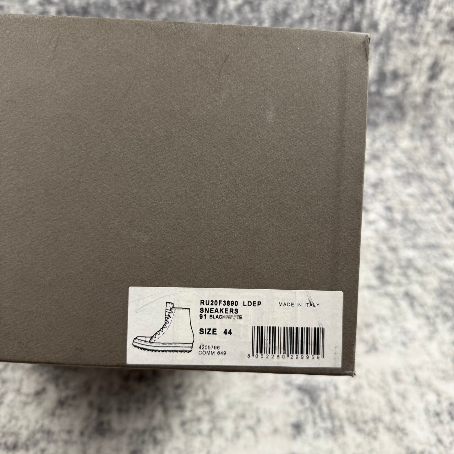 Rick Owens Mainline Leather ‘Black’ Ramones