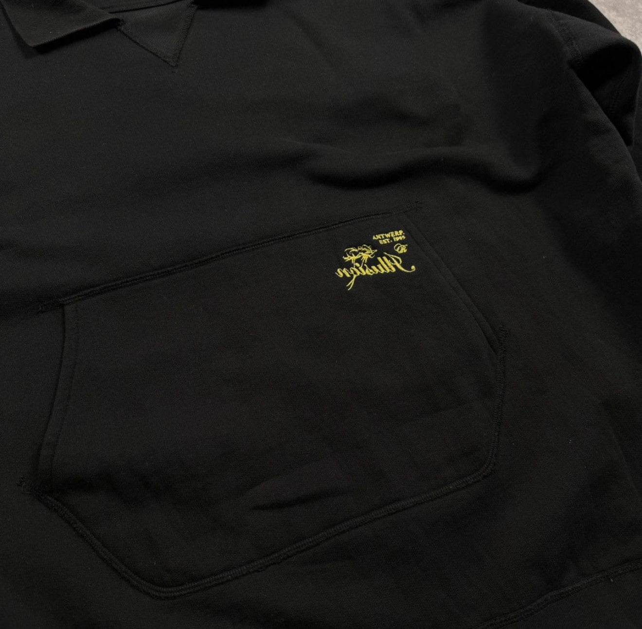 Raf Simons AW19 Black Illusion Collar Sweater