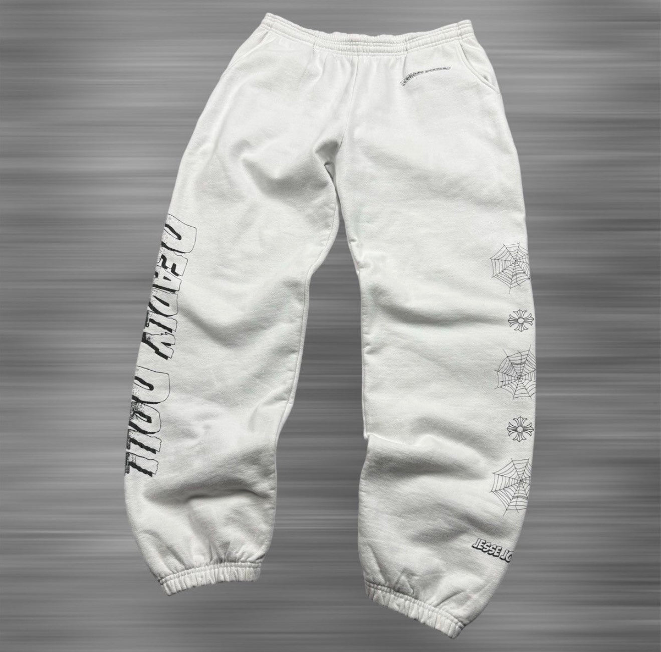 Chrome Hearts X Deadly Doll White Baggy Pants