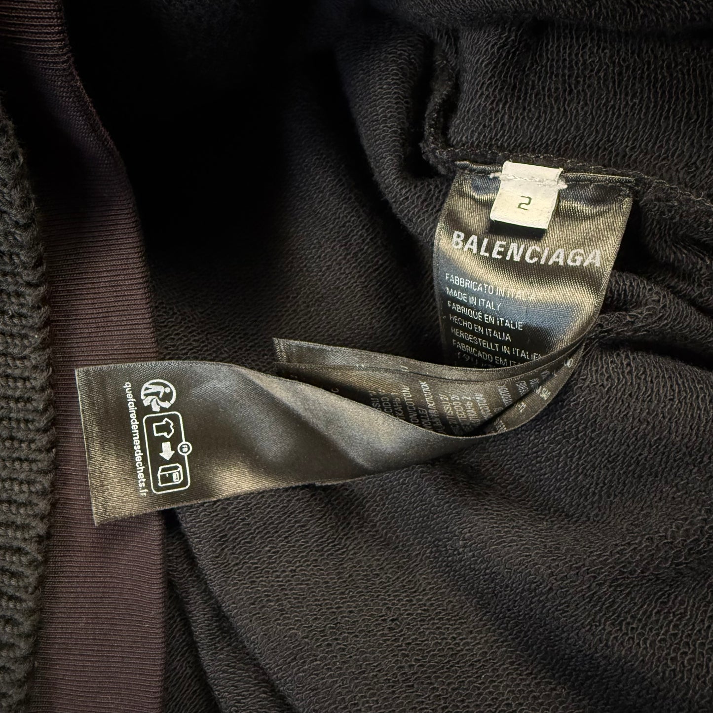 BALENCIAGA ‘Black’ Hoodie Unity Sports Icon