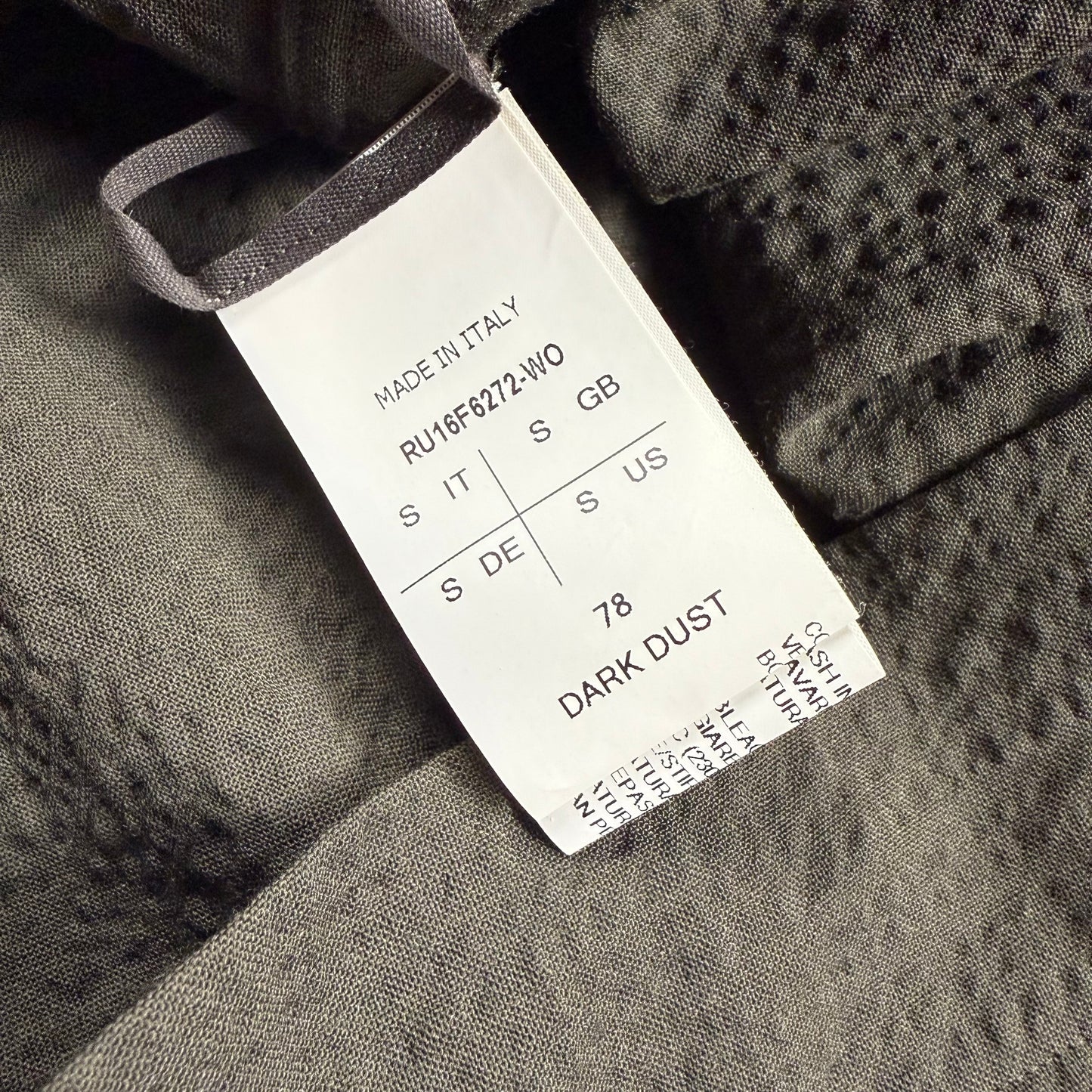 Rick Owens F/W16 Mastodon Collared Shirt