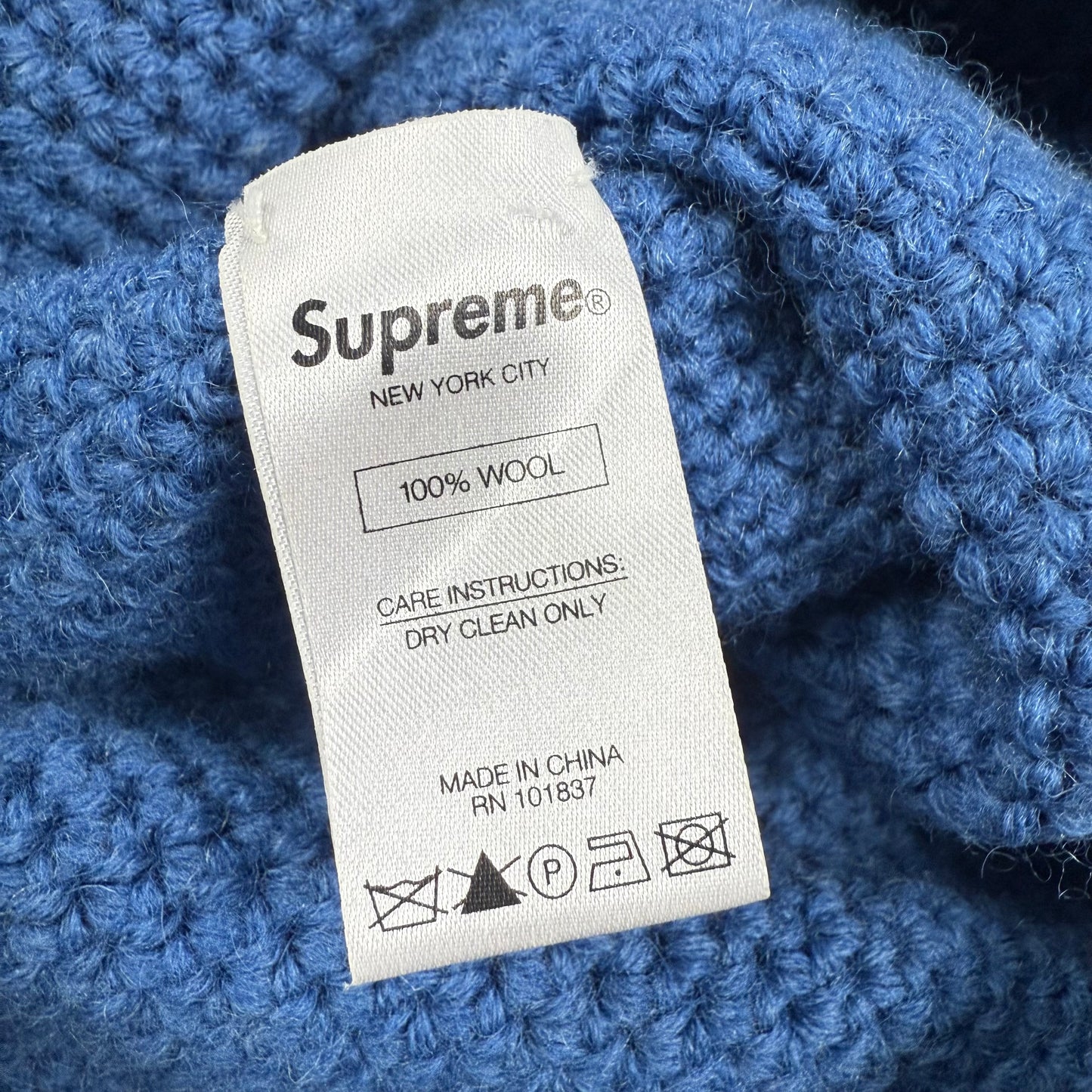 Supreme F/W16 Two Tone Wool Beanie