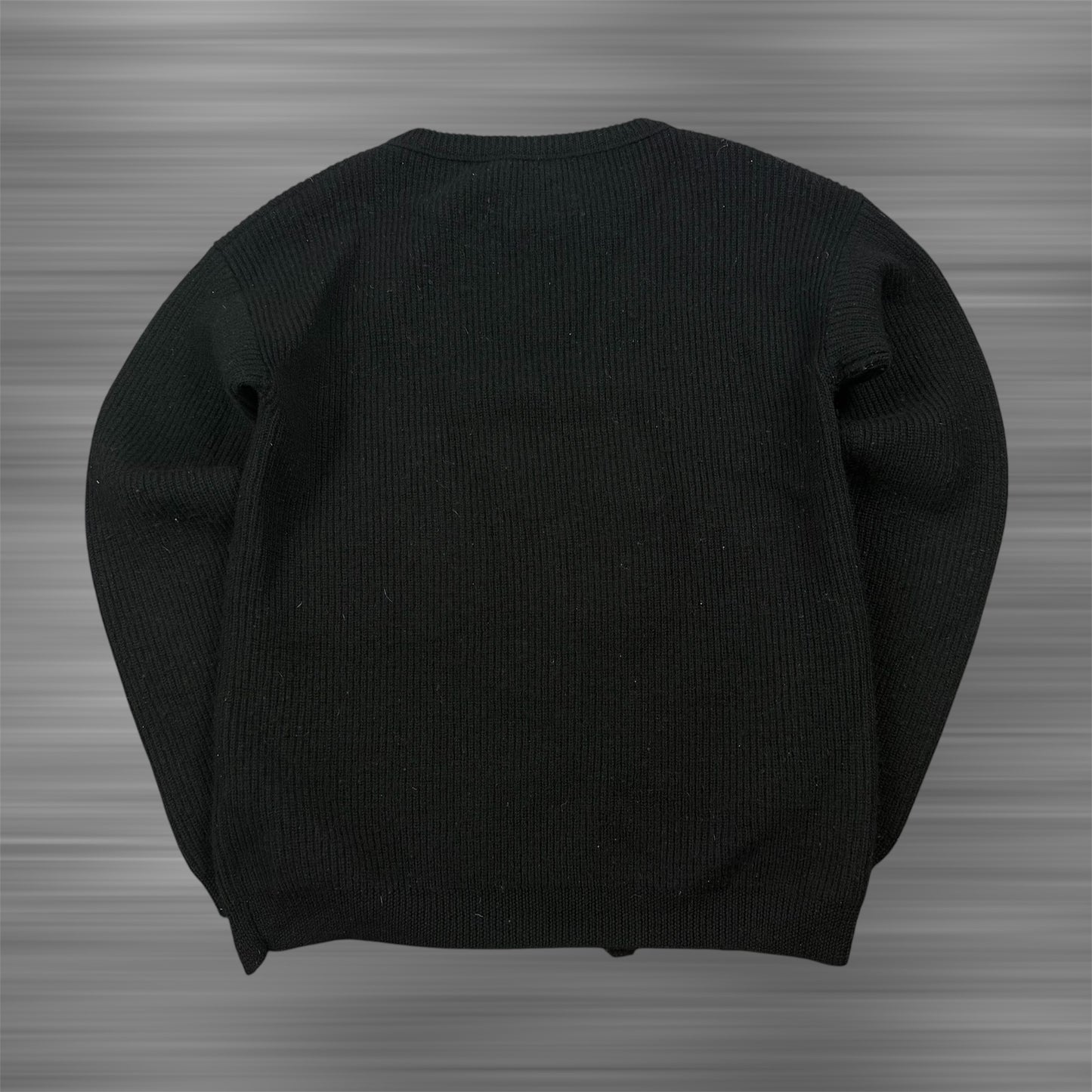 RAF Simons Sweater black fall 2017 destroyed