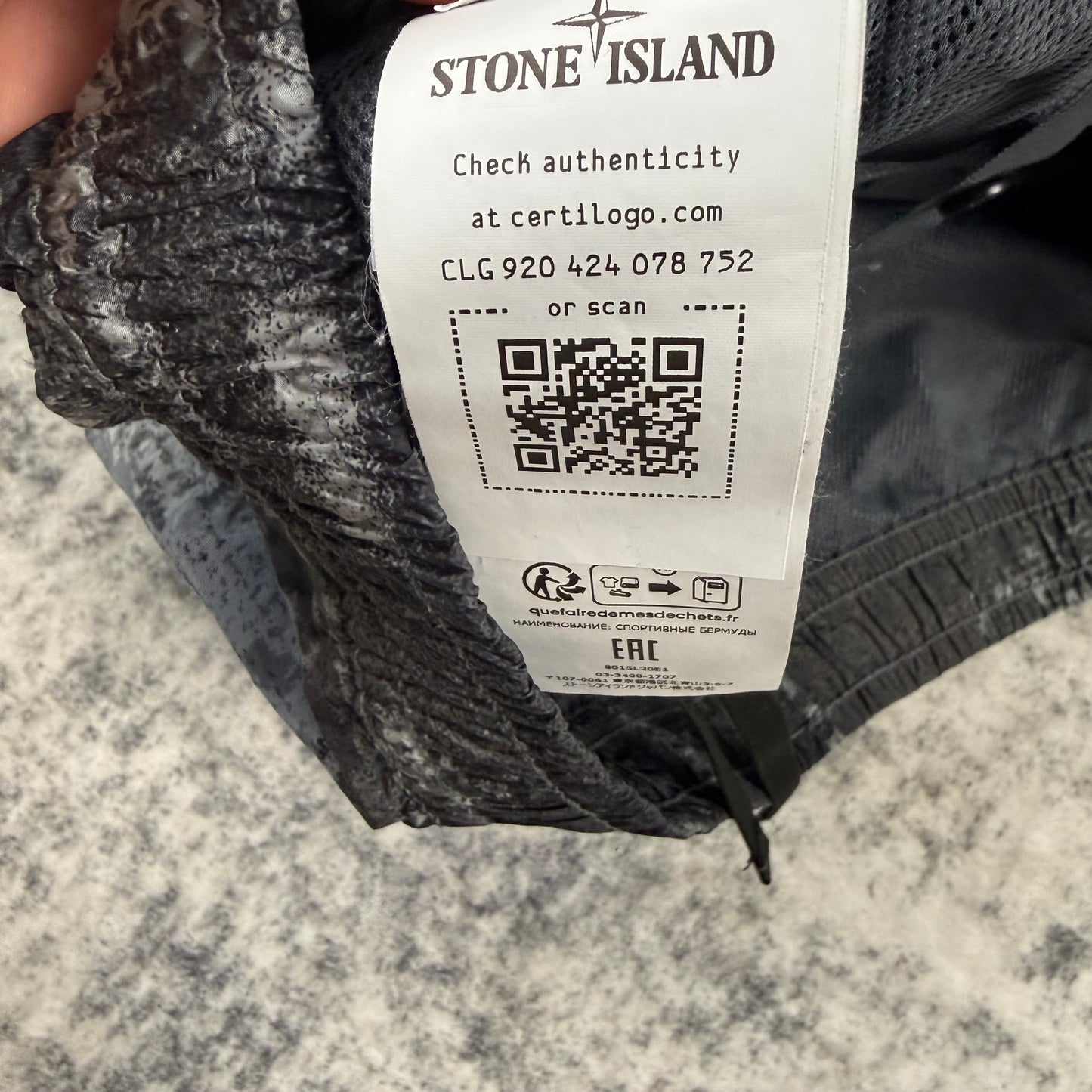 STONE ISLAND Nylon Bermuda Shorts In Camo Print