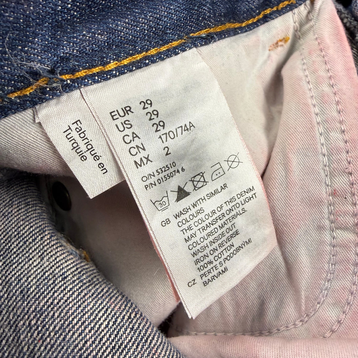 Maison Margiela x H&M FW/12 Red Painted Denim Jeans