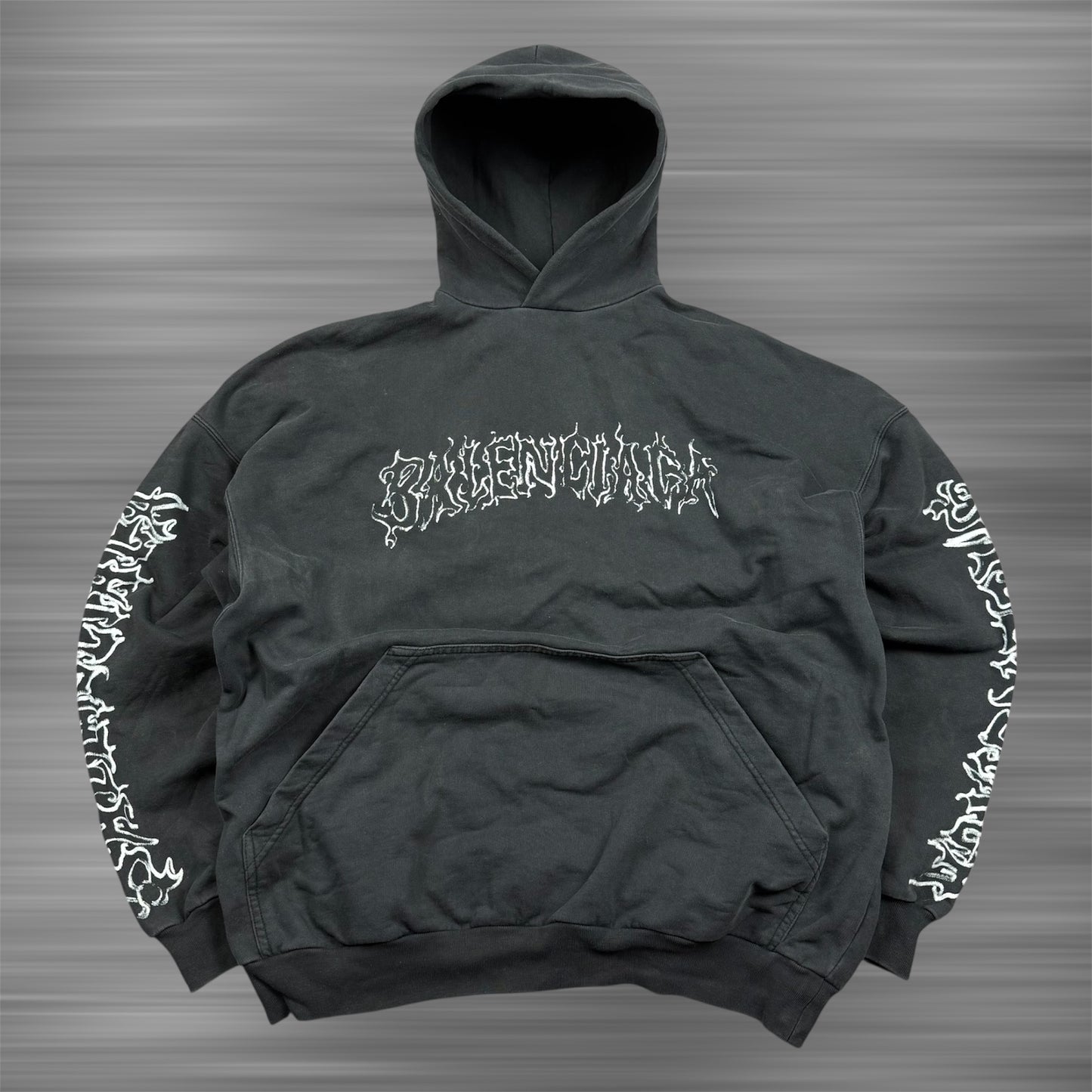 Balenciaga DIY Metal Outline ‘Black’ Hoodie