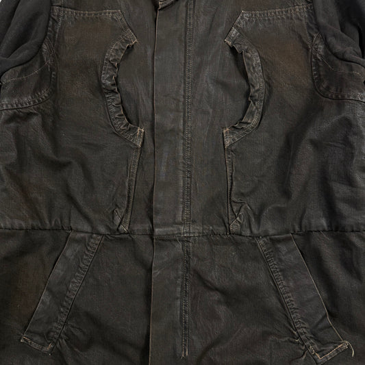A/W 2001 Rick Owens SLAB Sherpa Lined Parka Jacket