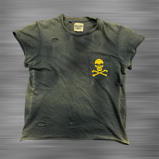 Gallery Dept. Skull Logo Distressed Shirt